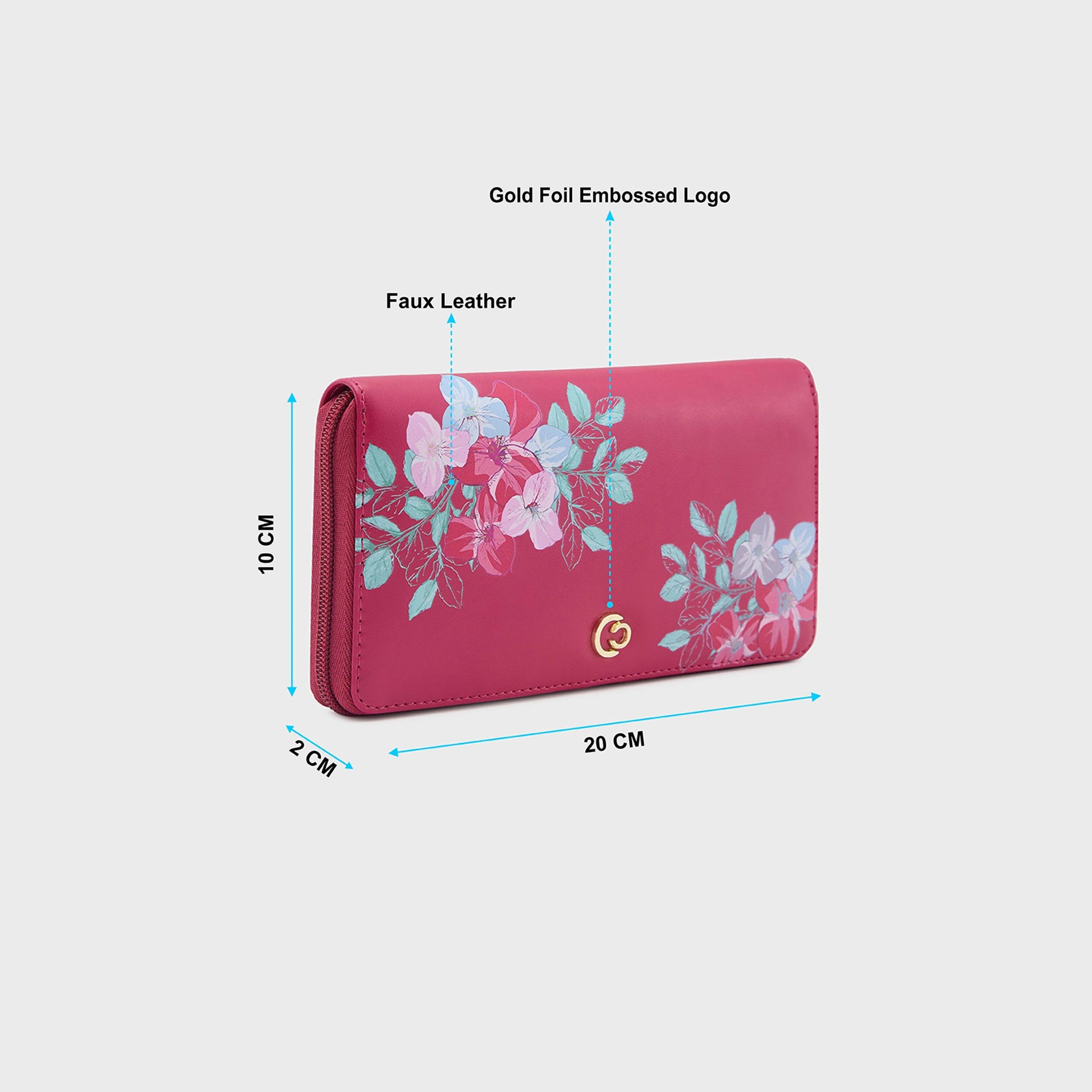 محفظة كابريزي مطبوعة بسحاب للإغلاق | 20 × 10 × 2 سم-women-bagsandwallets-wallets-image-6