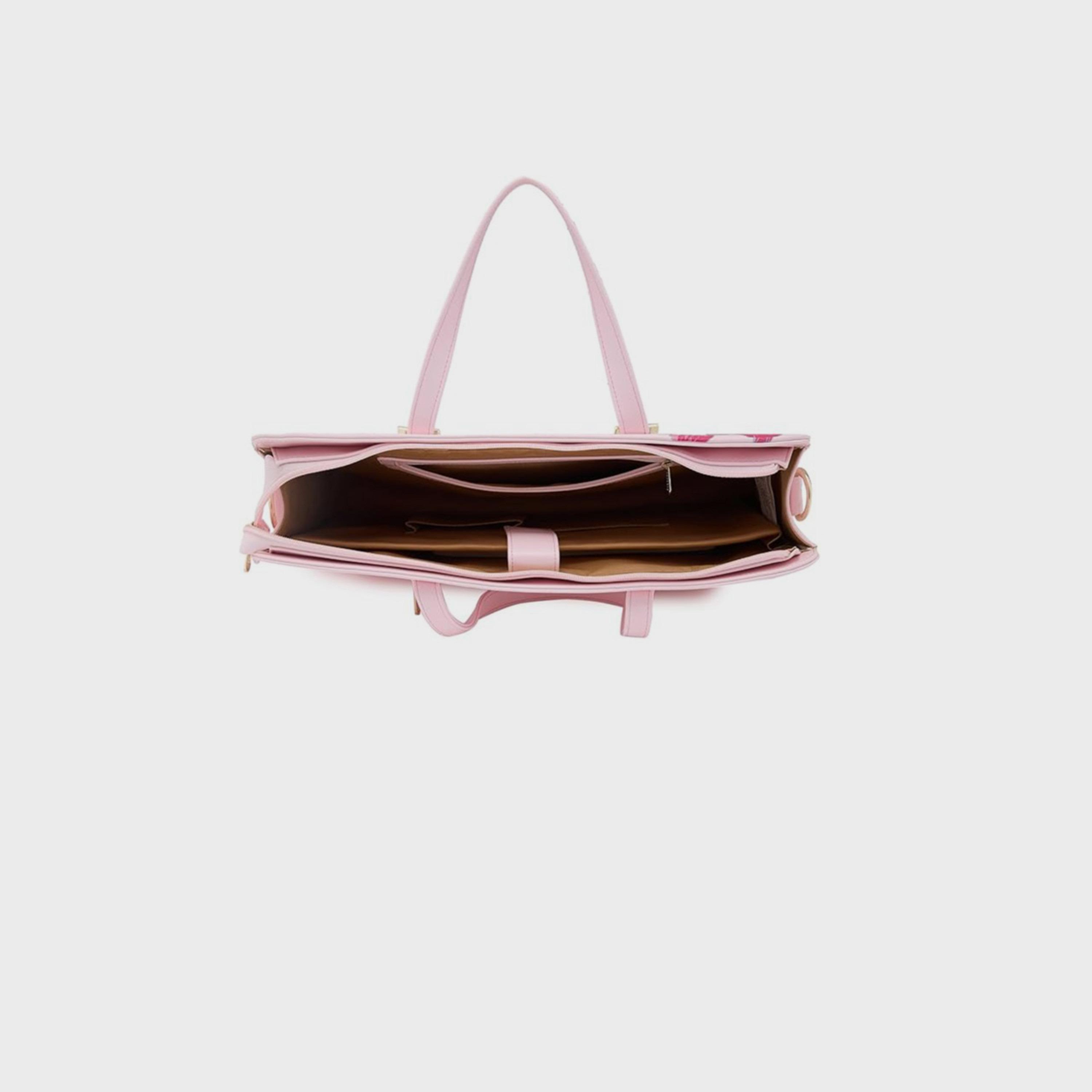 Caprese Printed Double-Handle Laptop Bag with Zipper Closure and Detachable Strap | 51 x 34 x 17 cm-women-bagsandwallets-handbags-image-6