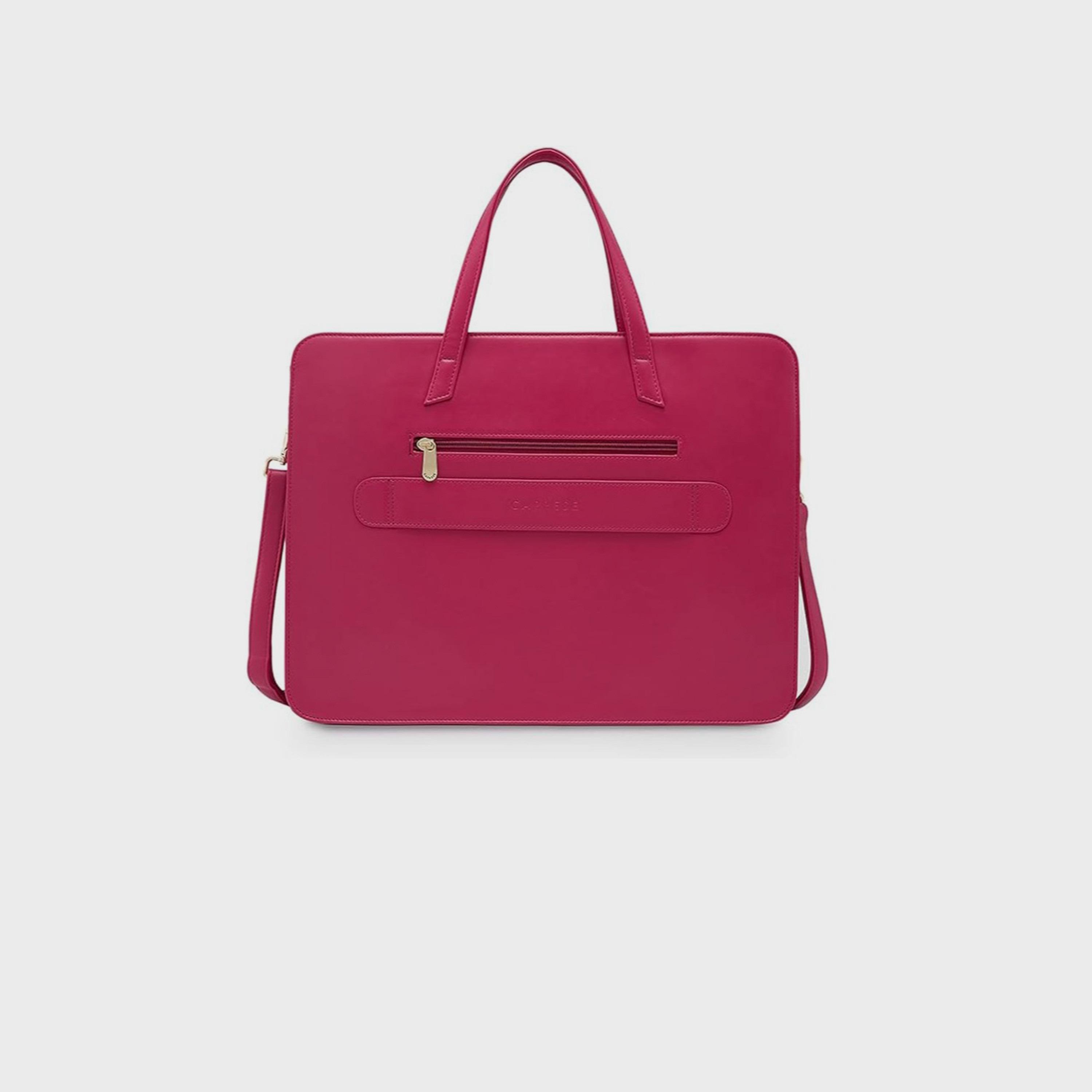 Caprese Printed Double-Handle Laptop Bag with Zipper Closure and Detachable Strap | 51 x 34 x 17 cm-women-bagsandwallets-handbags-image-4