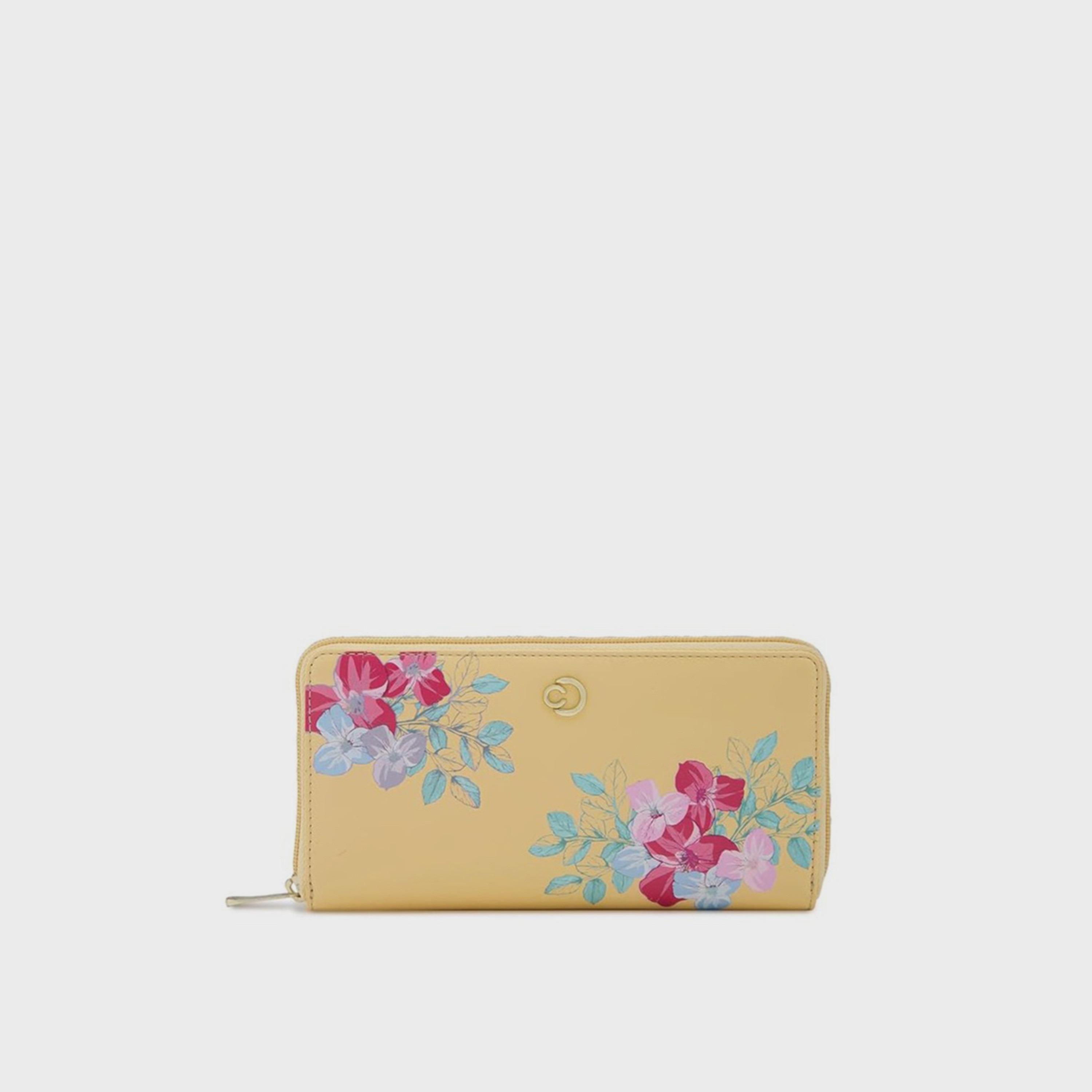 Caprese Printed Wallet with Zipper Closure | 12 x 10 x 2 cm-women-bagsandwallets-wallets-image-1