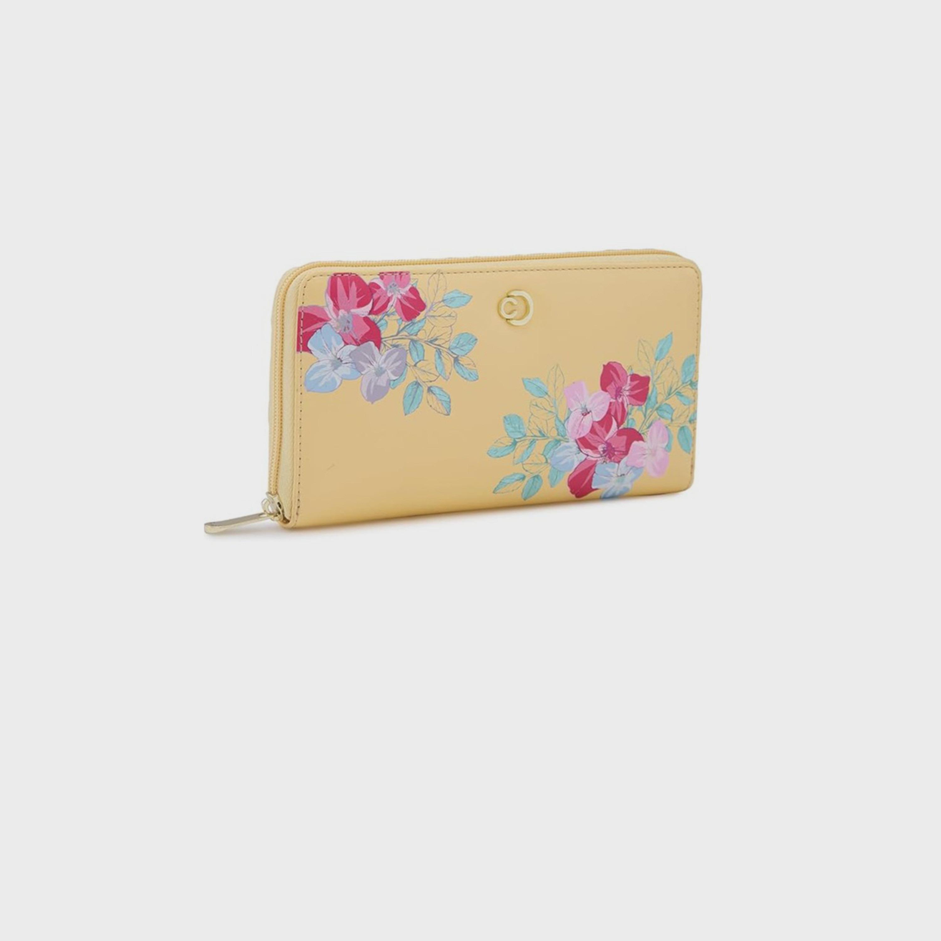 Caprese Printed Wallet with Zipper Closure | 12 x 10 x 2 cm-women-bagsandwallets-wallets-image-6