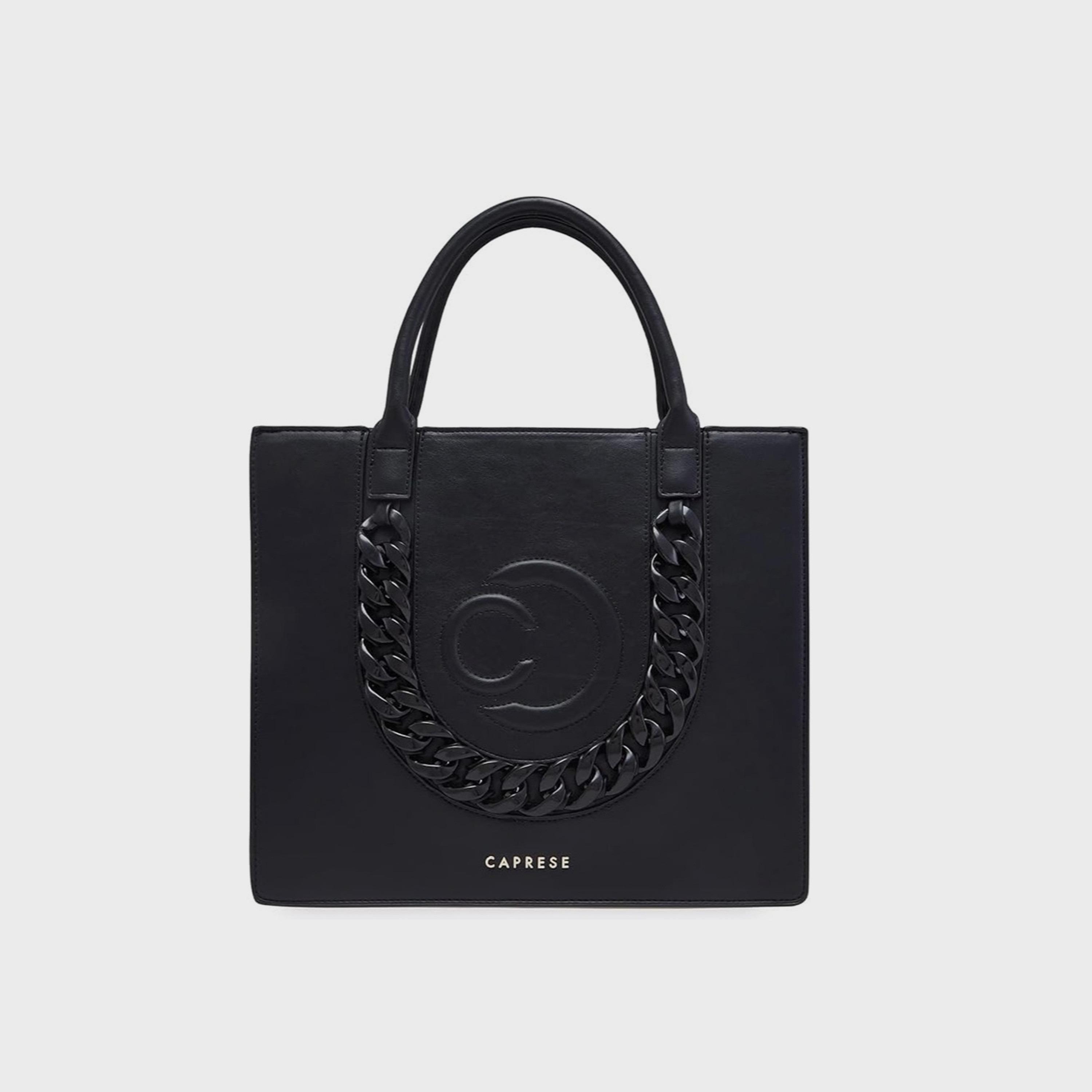 Caprese Embellishment Double-Handle Shoulder Bag with Zipper Closure and Detachable Strap | 32 x 26 x 15 cm-women-bagsandwallets-handbags-image-1