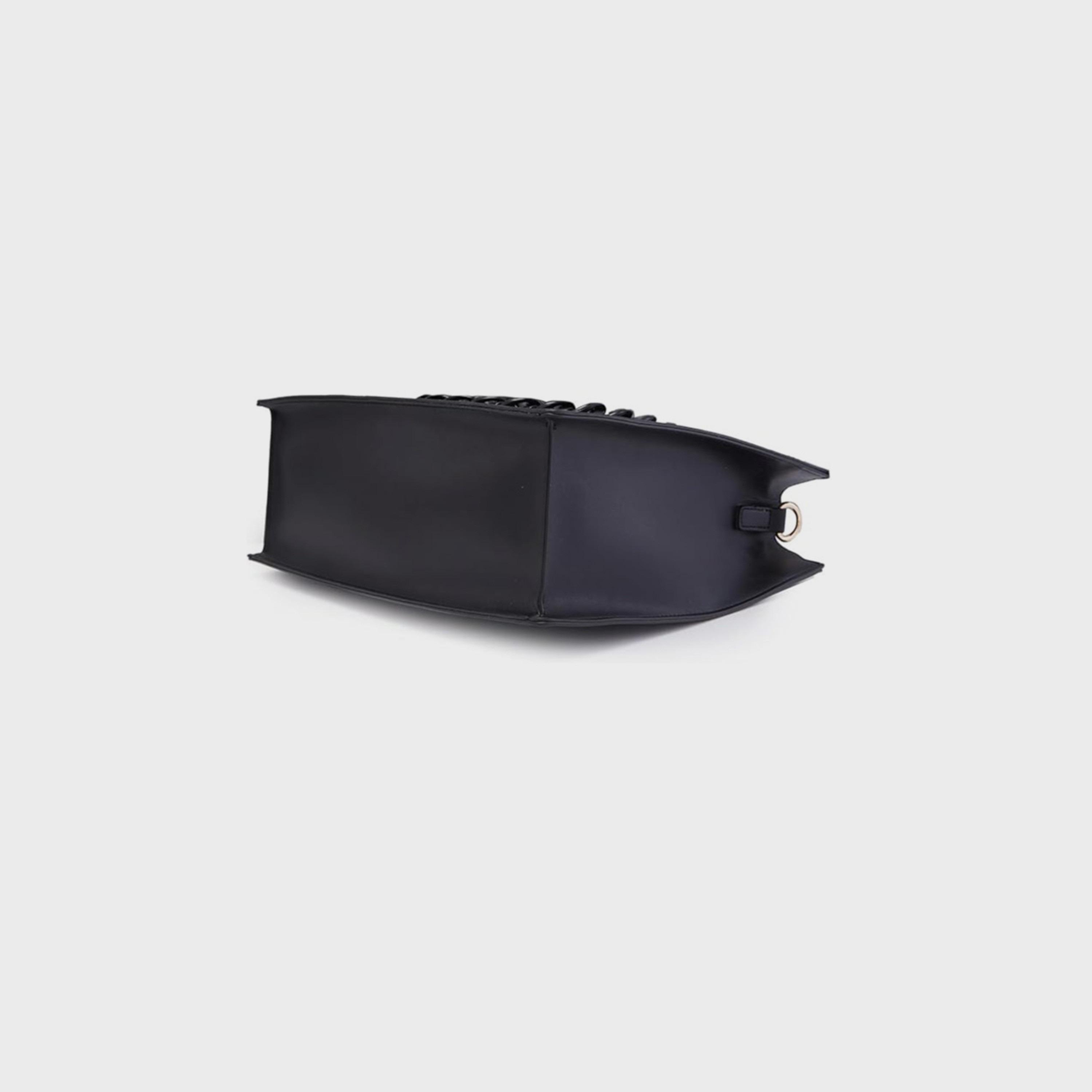 Caprese Embellishment Double-Handle Shoulder Bag with Zipper Closure and Detachable Strap | 32 x 26 x 15 cm-women-bagsandwallets-handbags-image-4
