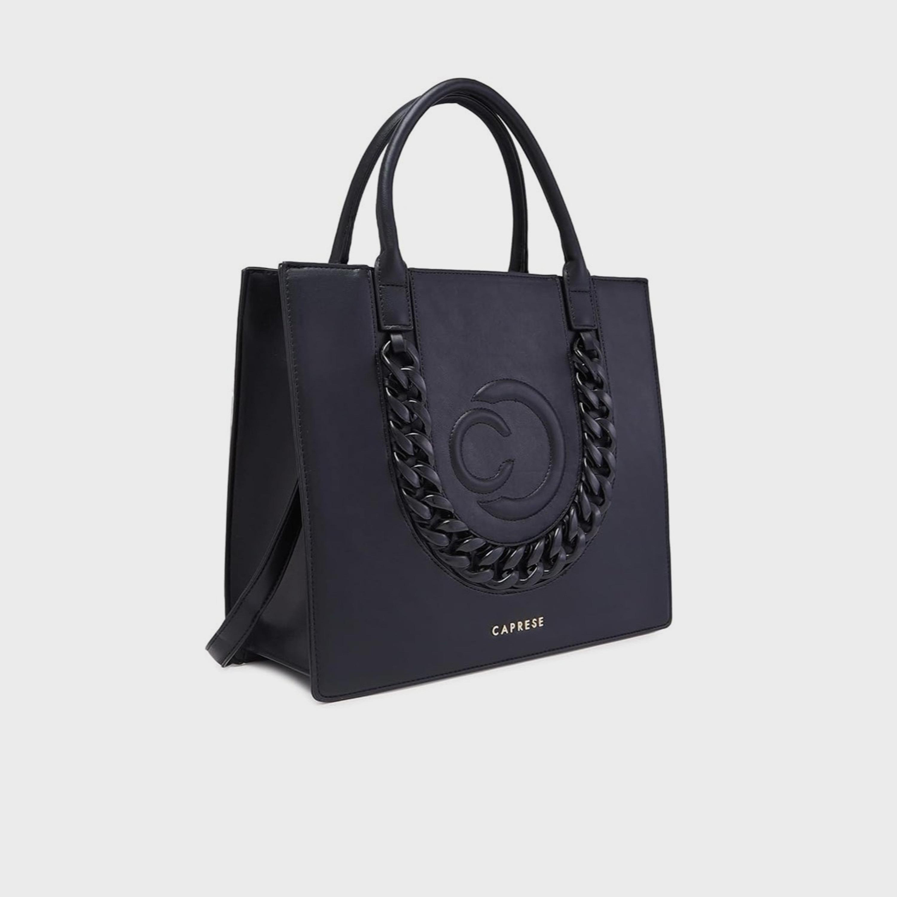 Caprese Embellishment Double-Handle Shoulder Bag with Zipper Closure and Detachable Strap | 32 x 26 x 15 cm-women-bagsandwallets-handbags-image-7