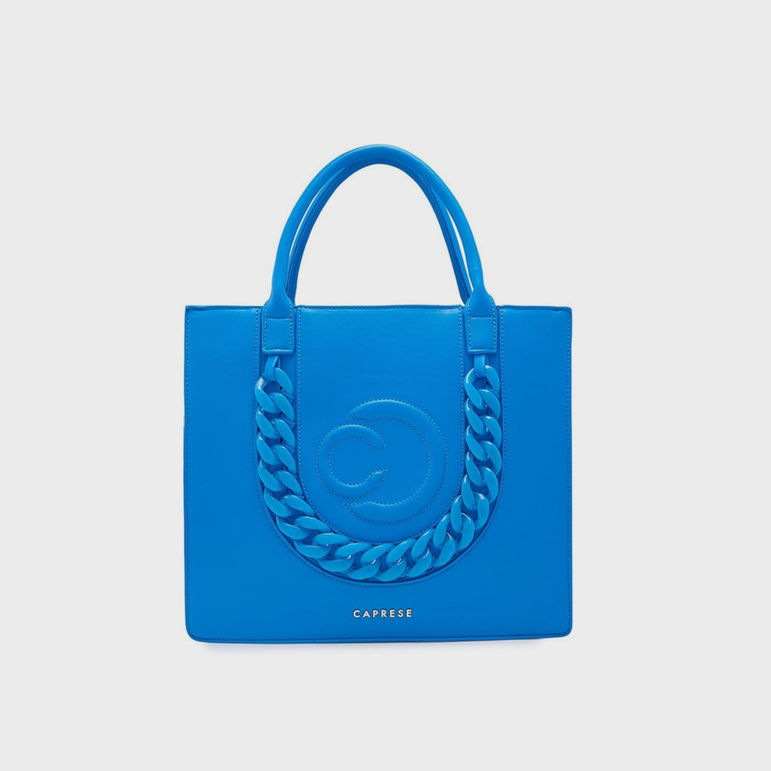 حقيبة كتف Caprese Embleishment بمقبض مزدوج مع إغلاق بسحاب وحزام قابل للفصل | 37 × 29 × 15 سم-women-bagsandwallets-handbags-image-1