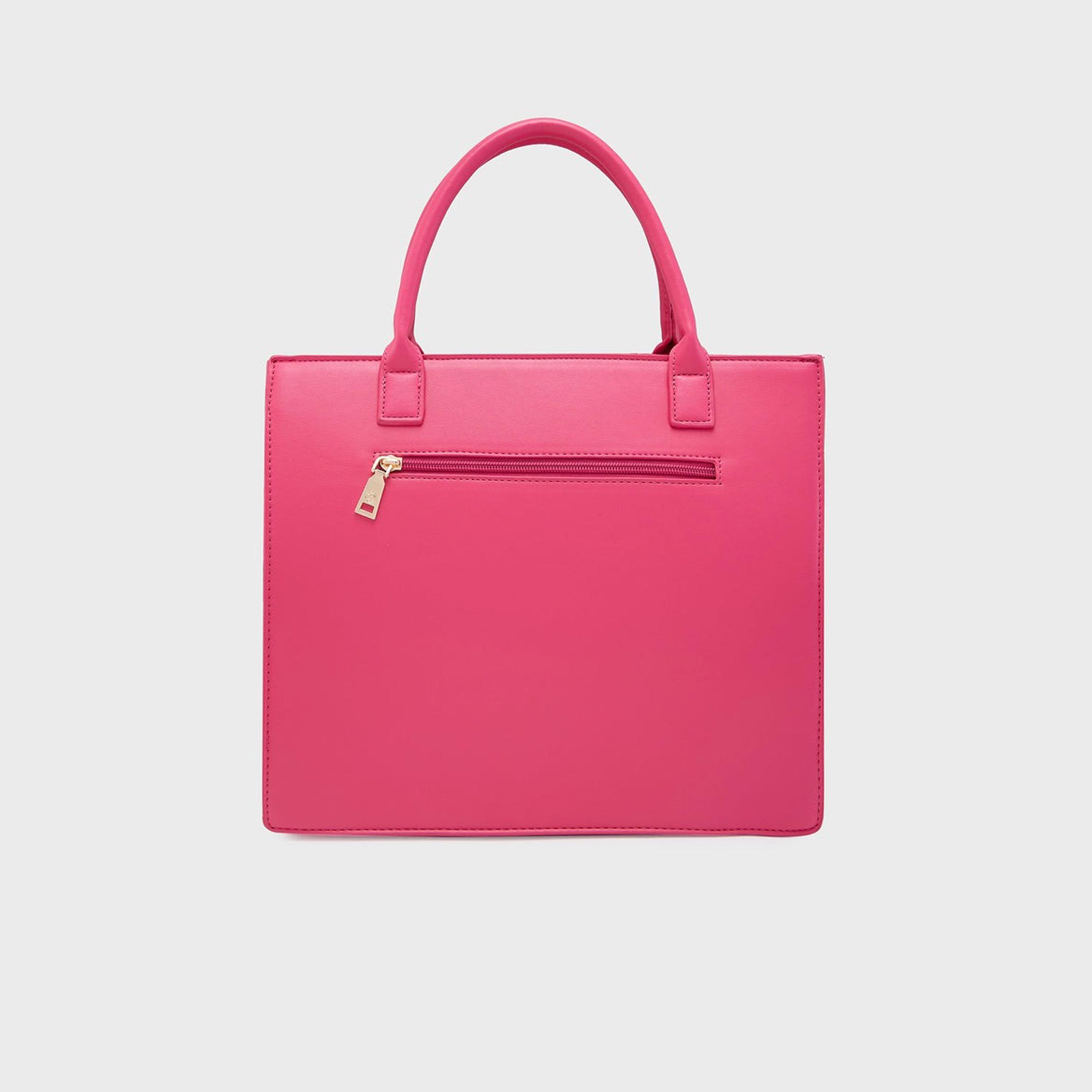 Caprese Embellishment Double-Handle Shoulder Bag with Zipper Closure and Detachable Strap | 39 x 34 x 13 cm-women-bagsandwallets-handbags-image-5