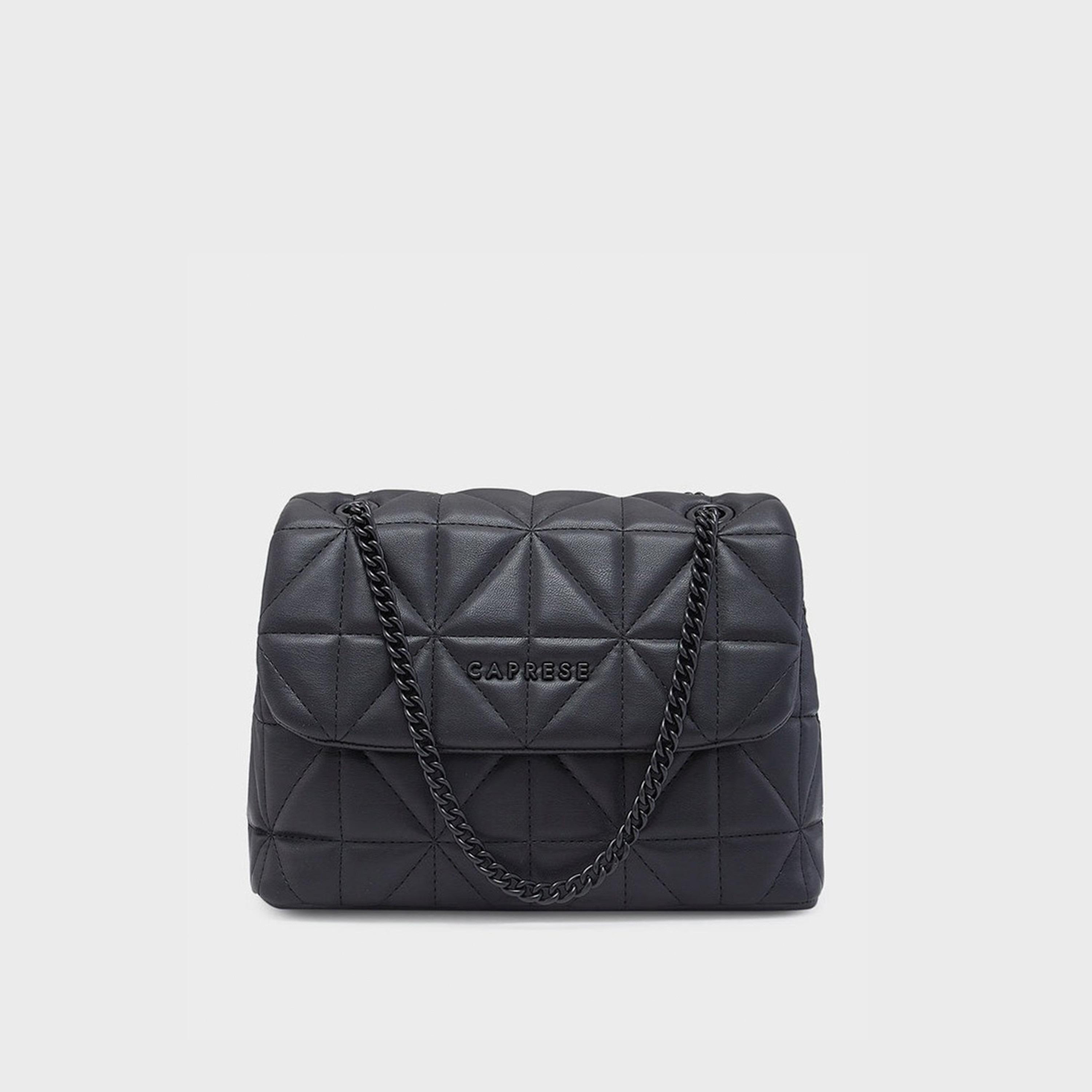 حقيبة كتف مبطن Caprese مع قلاب قلاب للإغلاق وحزام سلسلة | 25 × 19 × 10 سم-women-bagsandwallets-handbags-image-1