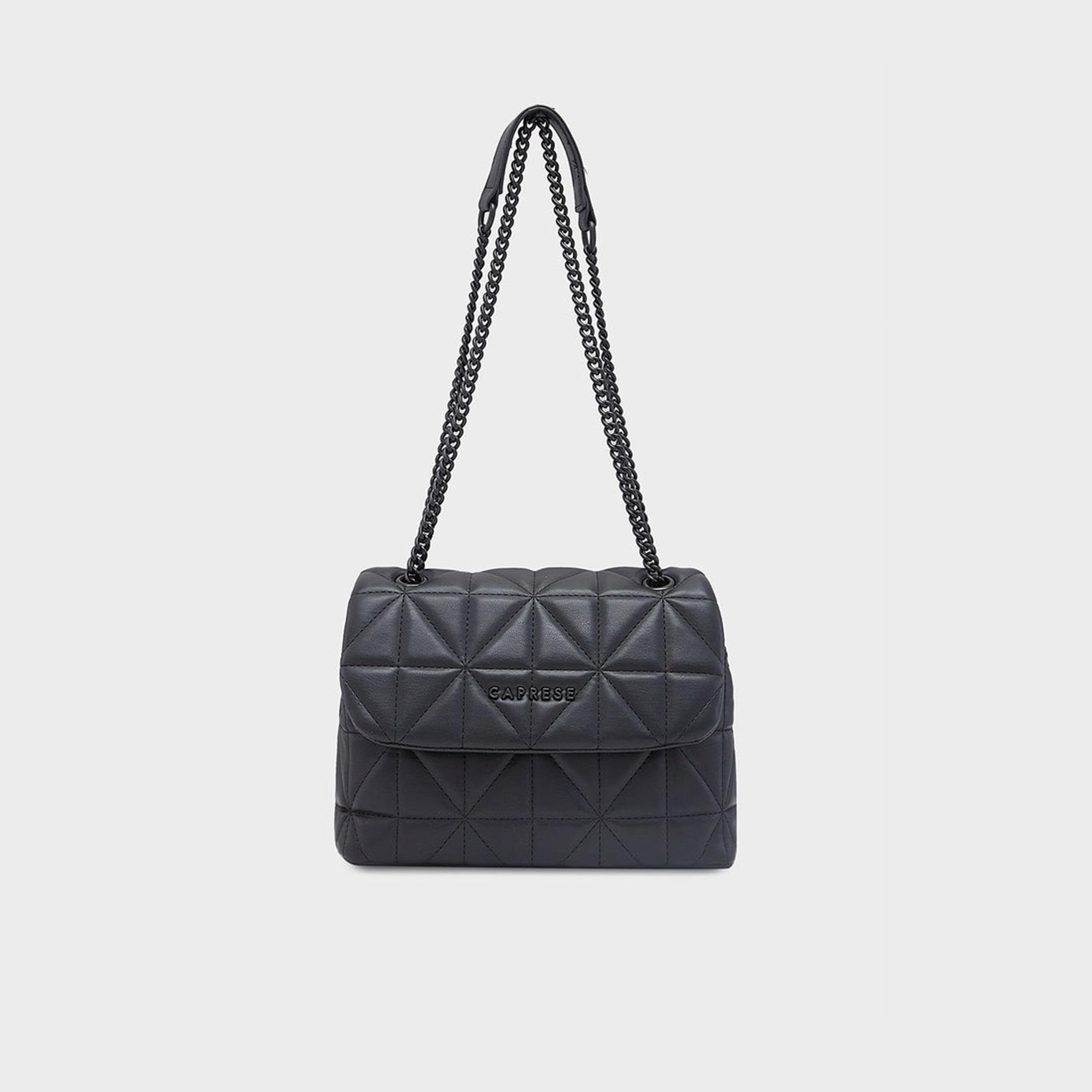 حقيبة كتف مبطن Caprese مع قلاب قلاب للإغلاق وحزام سلسلة | 25 × 19 × 10 سم-women-bagsandwallets-handbags-image-4