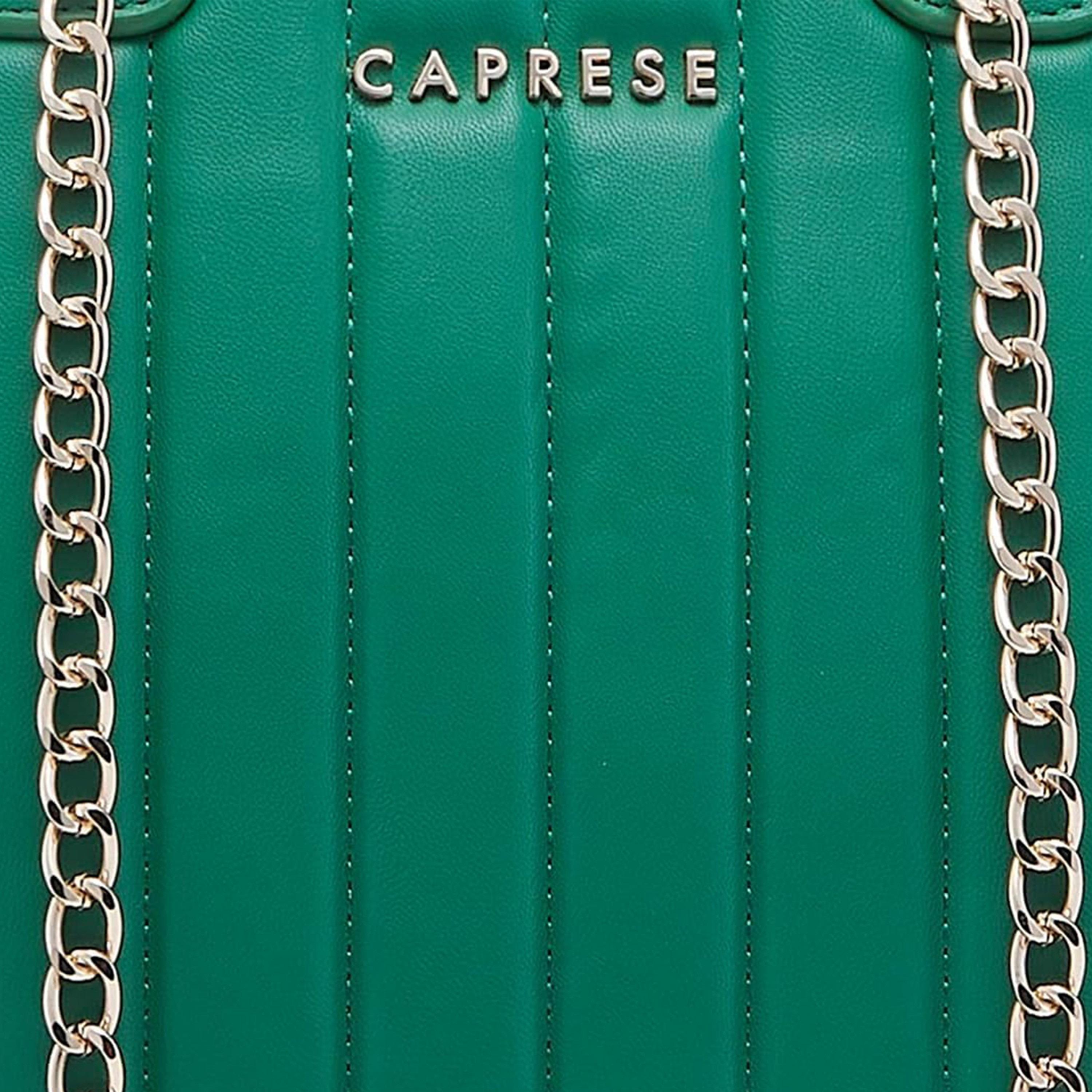 Caprese Quilted Double-Handle Shoulder Bag with Zipper Closure and Chain Strap | 47 x 25 x 14 cm-women-bagsandwallets-handbags-image-6