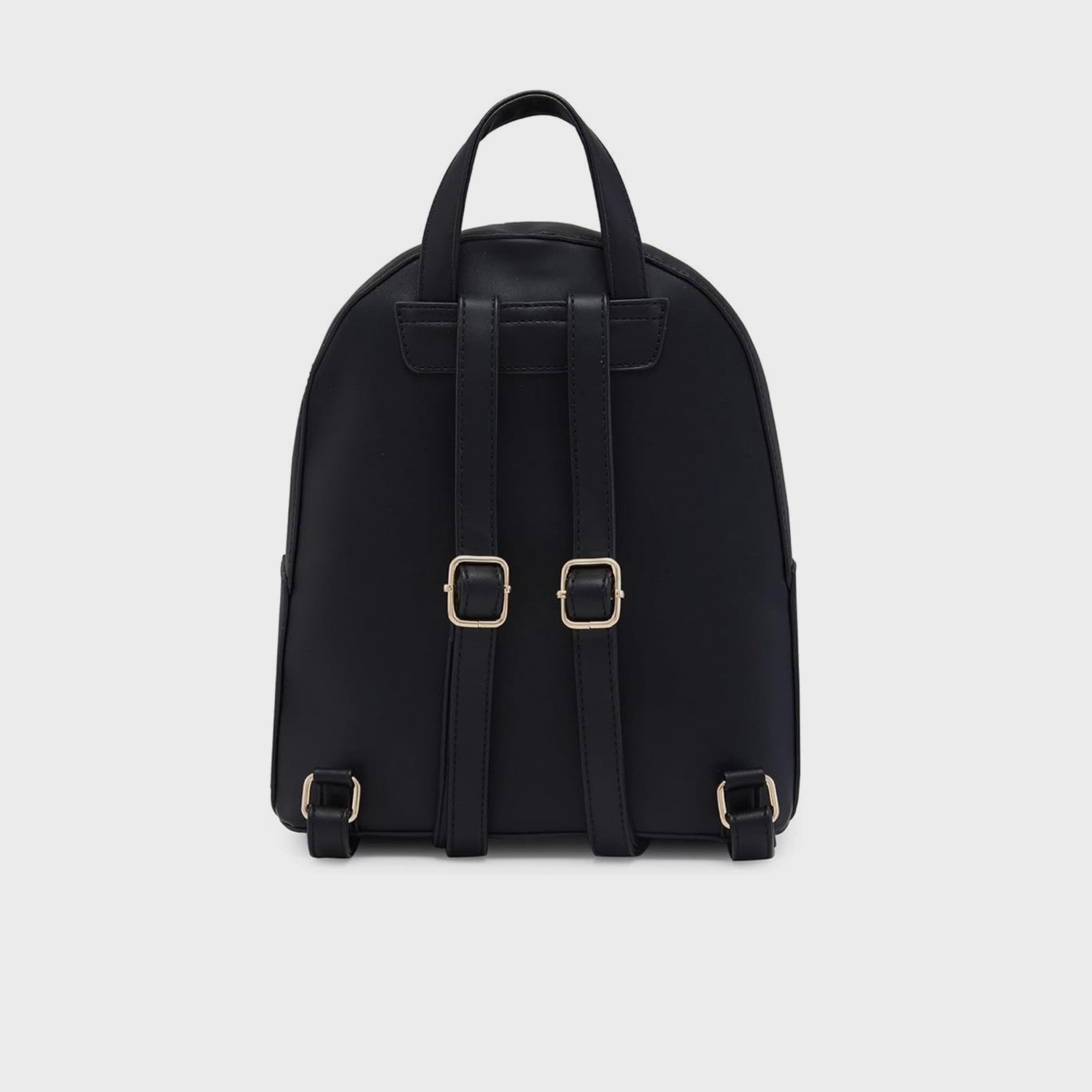 Caprese Top Handle Mini Backpack with Zipper Closure and Adjustable Strap | 28 x 24 x 13 cm-travel-luggagesandbags-backpacks-image-4