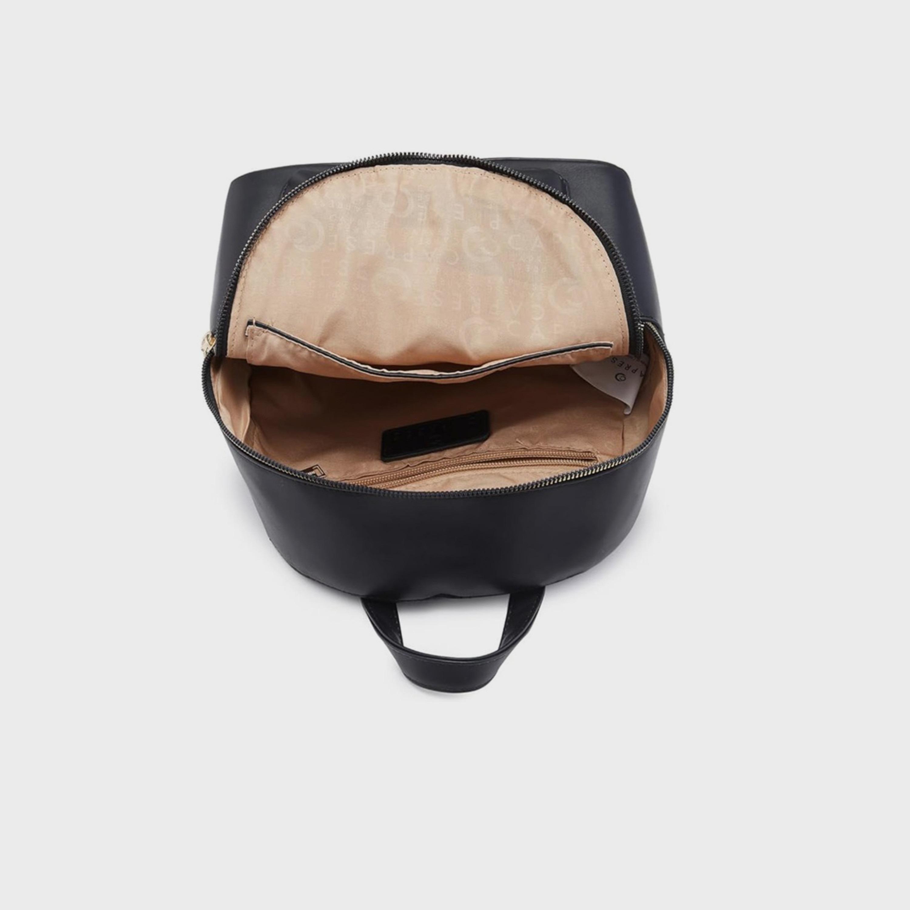 Caprese Top Handle Mini Backpack with Zipper Closure and Adjustable Strap | 28 x 24 x 13 cm-travel-luggagesandbags-backpacks-image-6