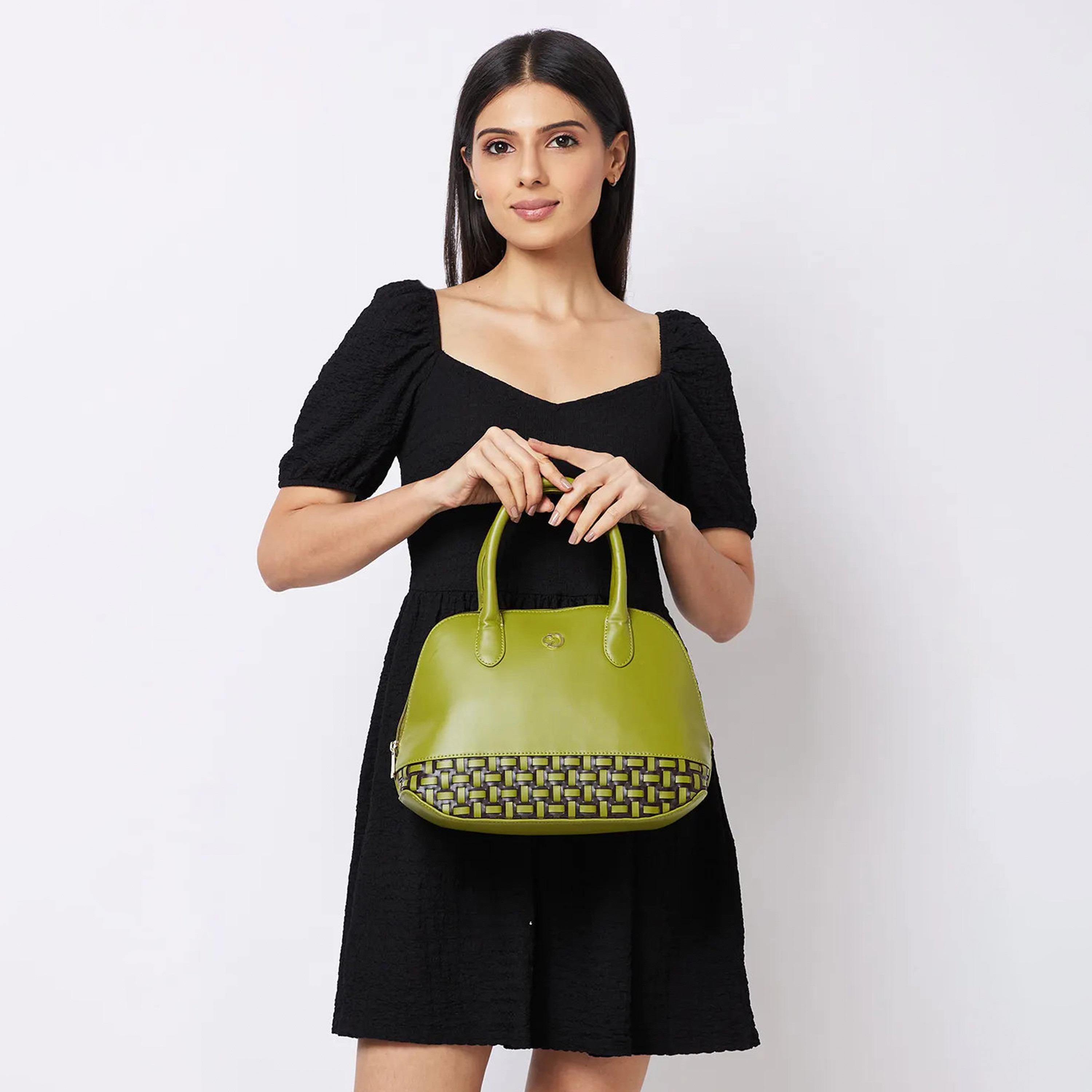 Caprese Textured Double-Handle Shoulder Bag with Zipper Closure and Detachable Strap | 31 x 26 x 12 cm-women-bagsandwallets-handbags-image-2