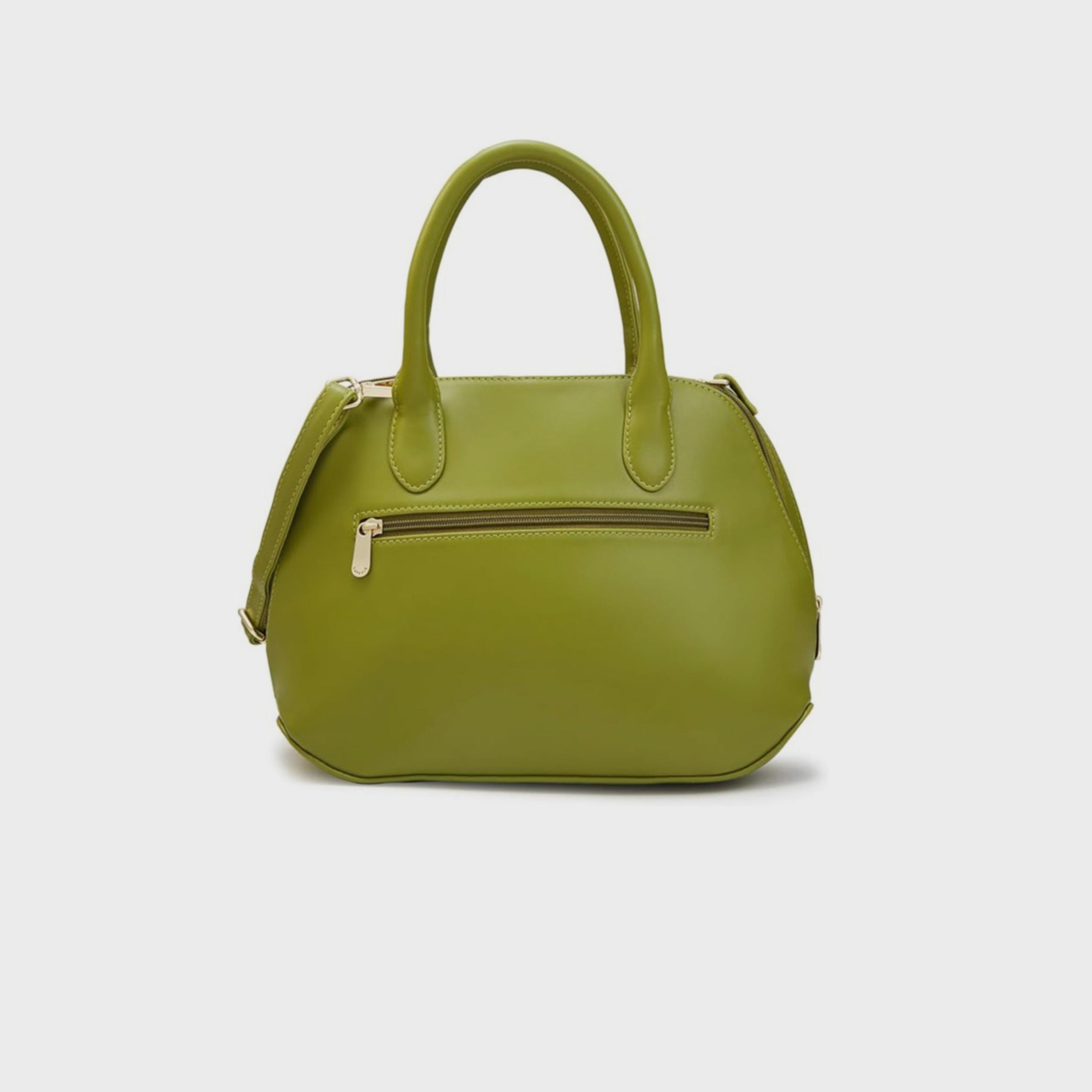Caprese Textured Double-Handle Shoulder Bag with Zipper Closure and Detachable Strap | 31 x 26 x 12 cm-women-bagsandwallets-handbags-image-6