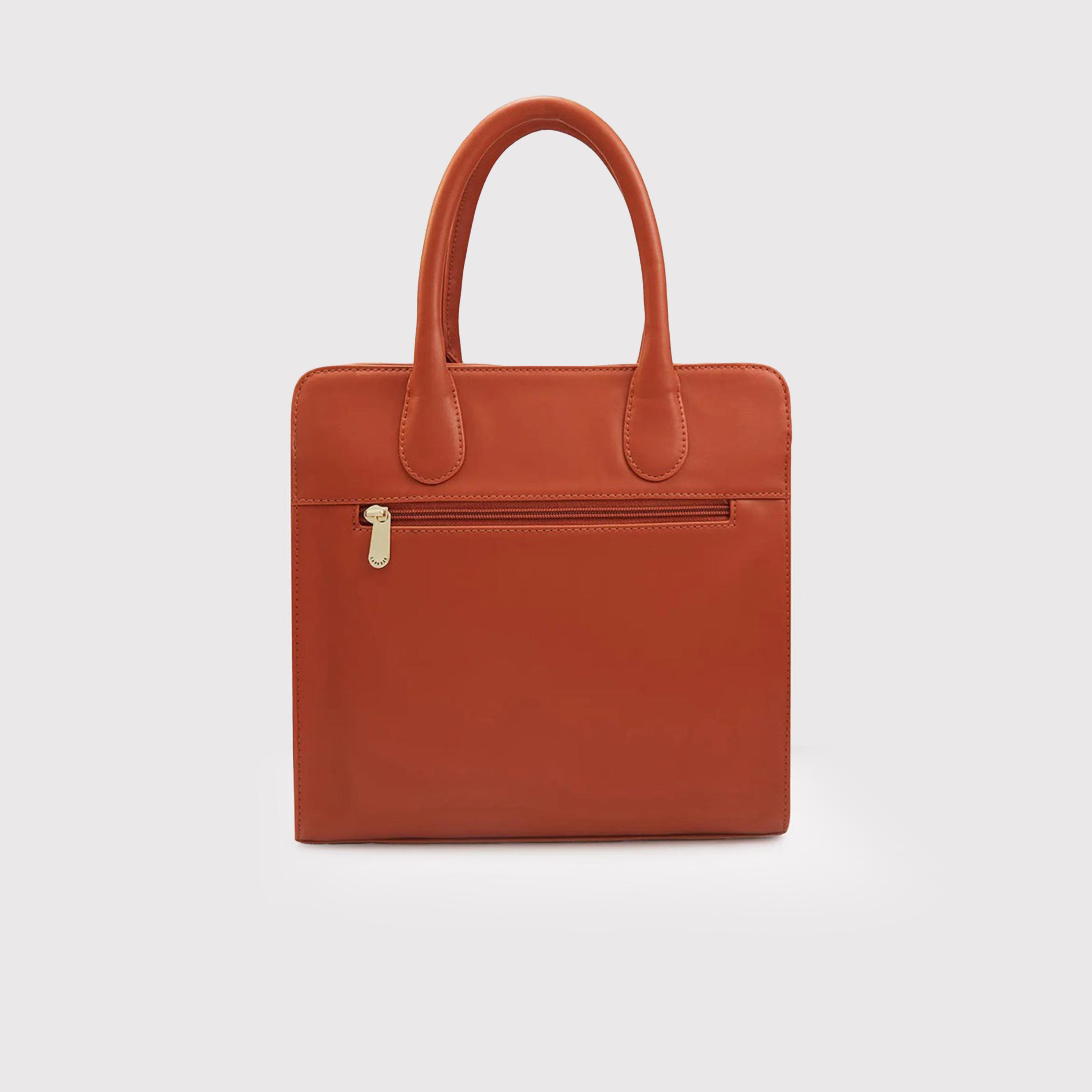 Caprese Textured Double-Handle Shoulder Bag with Zipper Closure and Detachable Strap | 35 x 25 x 12 cm-women-bagsandwallets-handbags-image-5