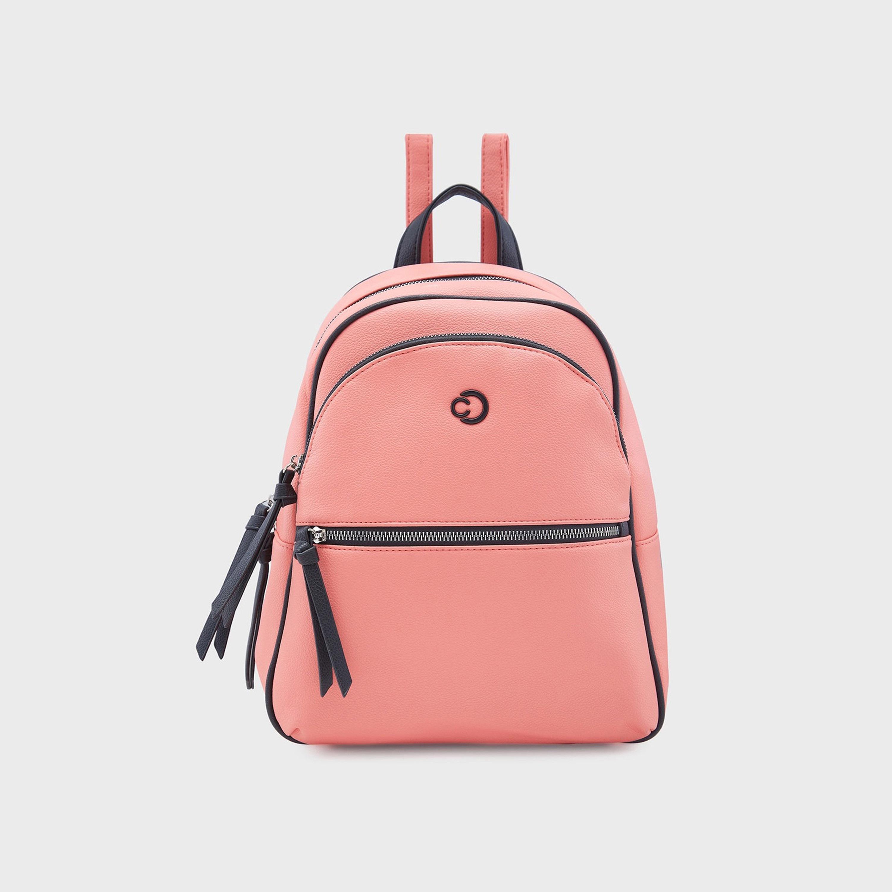 Caprese Top Handle Mini Backpack with Zipper Closure and Adjustable Strap | 33 x 27 x 12 cm-travel-luggagesandbags-backpacks-image-1
