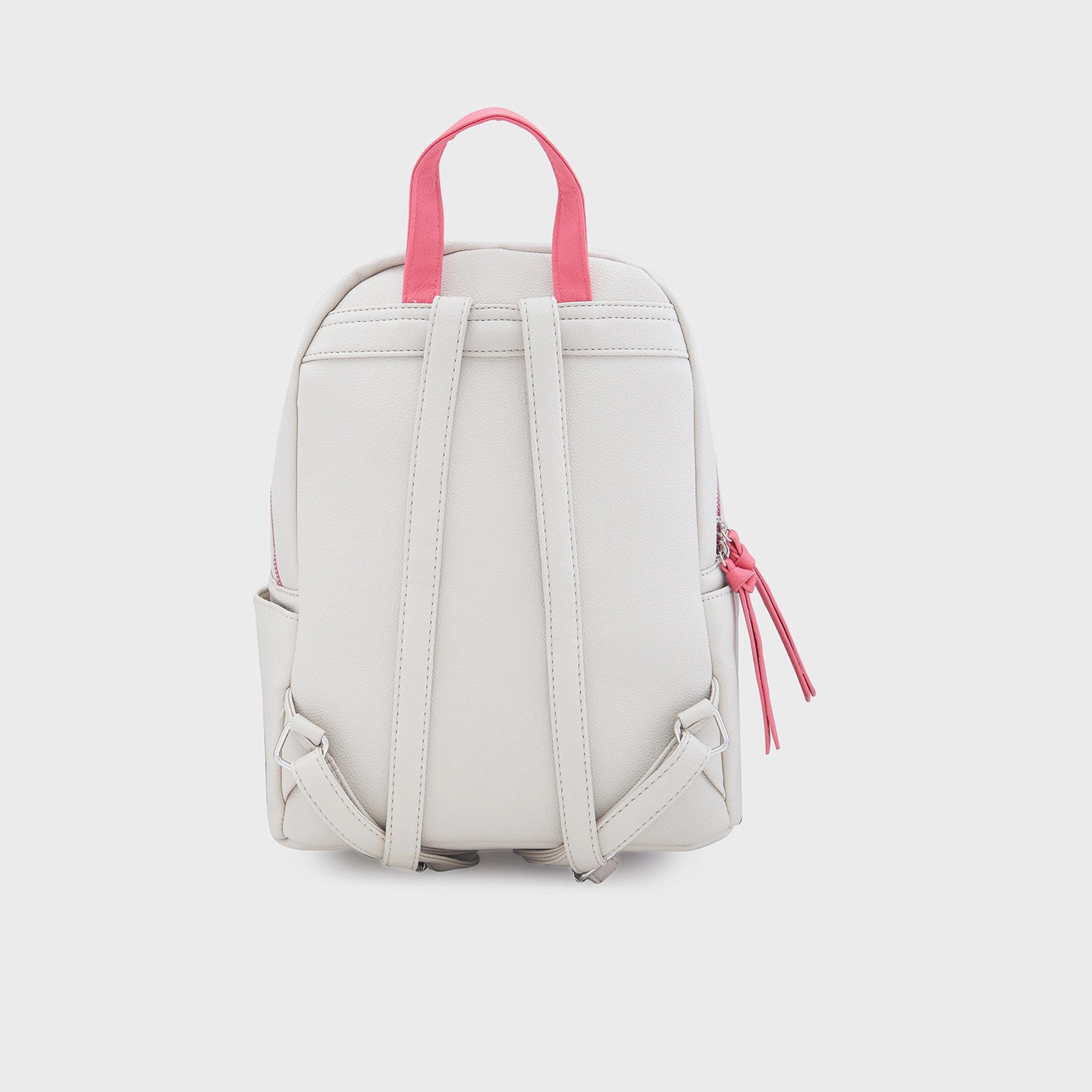 Caprese Top Handle Mini Backpack with Zipper Closure and Adjustable Strap | 33 x 26 x 16 cm-travel-luggagesandbags-backpacks-image-5
