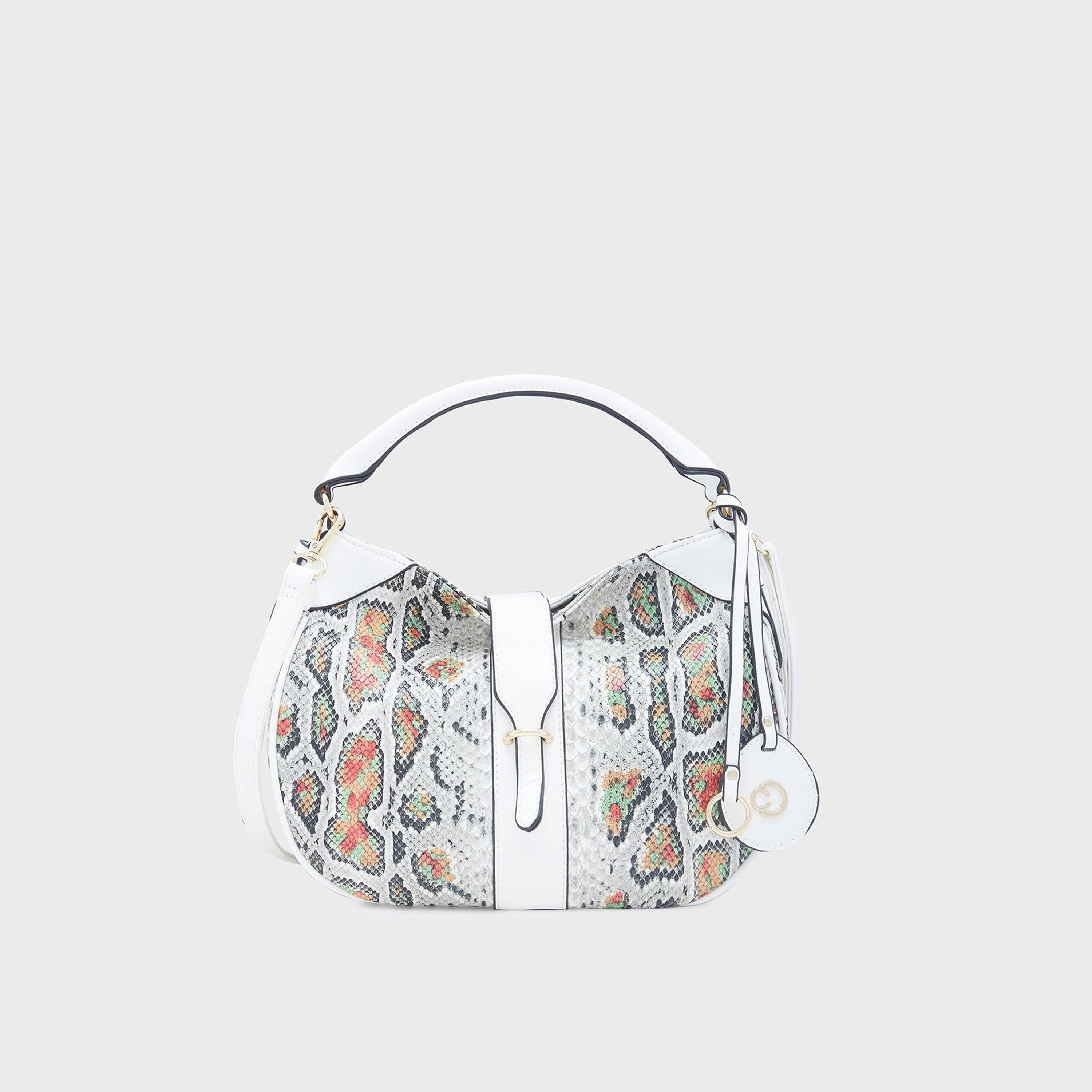 Caprese Animal Print Shoulder Bag with Zipper Closure and Detachable Strap | 32 x 24 x 12 cm-women-bagsandwallets-handbags-image-1