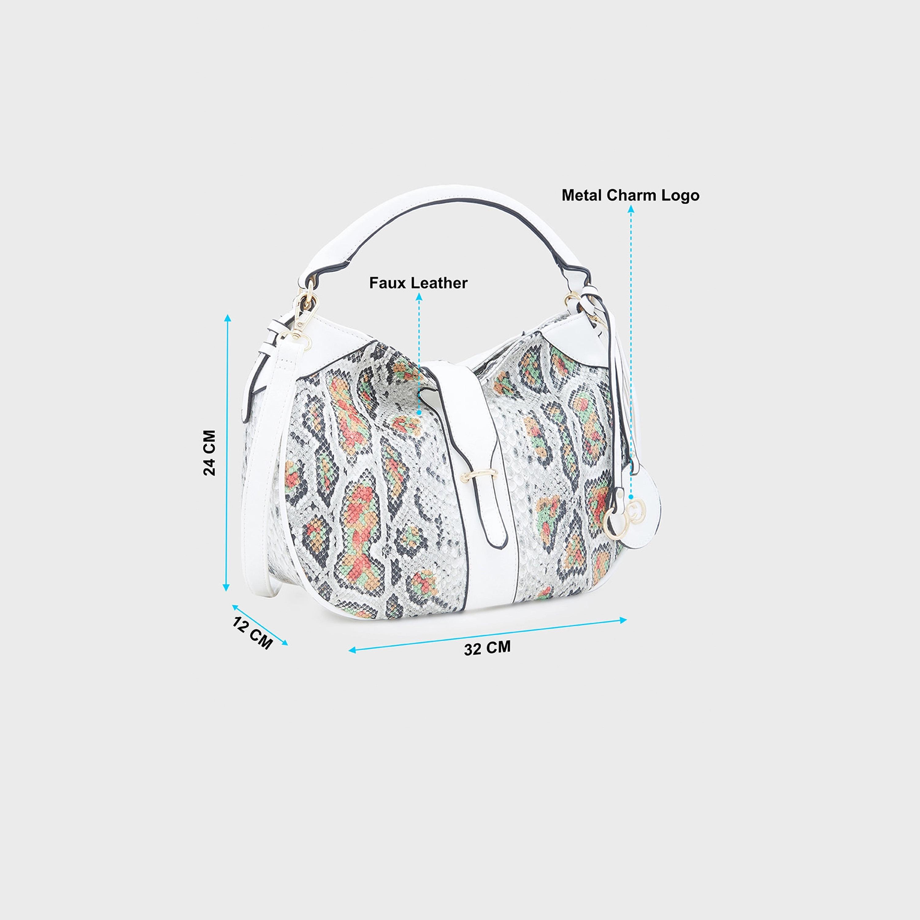 Caprese Animal Print Shoulder Bag with Zipper Closure and Detachable Strap | 32 x 24 x 12 cm-women-bagsandwallets-handbags-image-5
