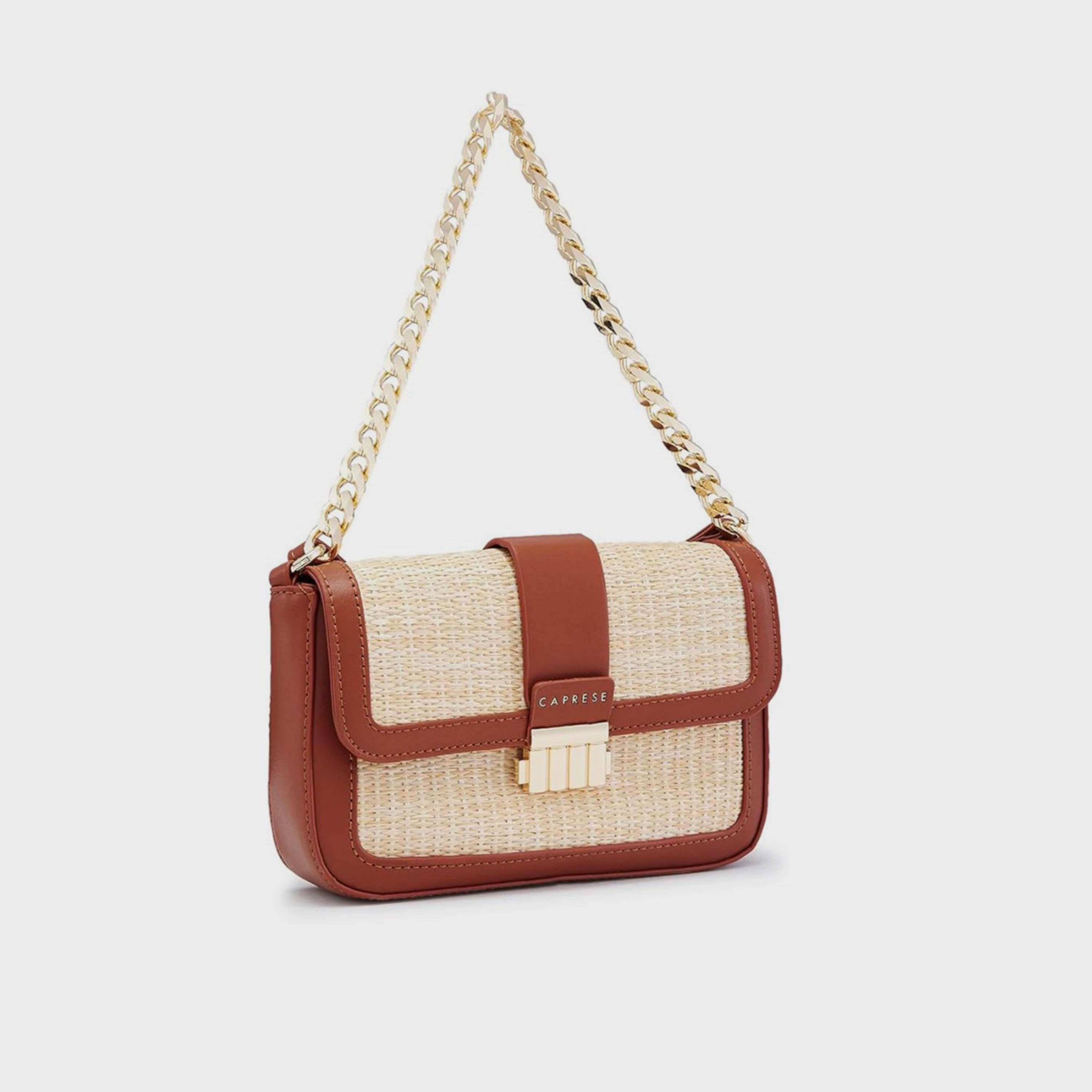 Caprese Textured Crossbody Bag with Flap Closure and Adjustable Strap | 29 x 13.5 x 23 cm-women-bagsandwallets-handbags-image-6
