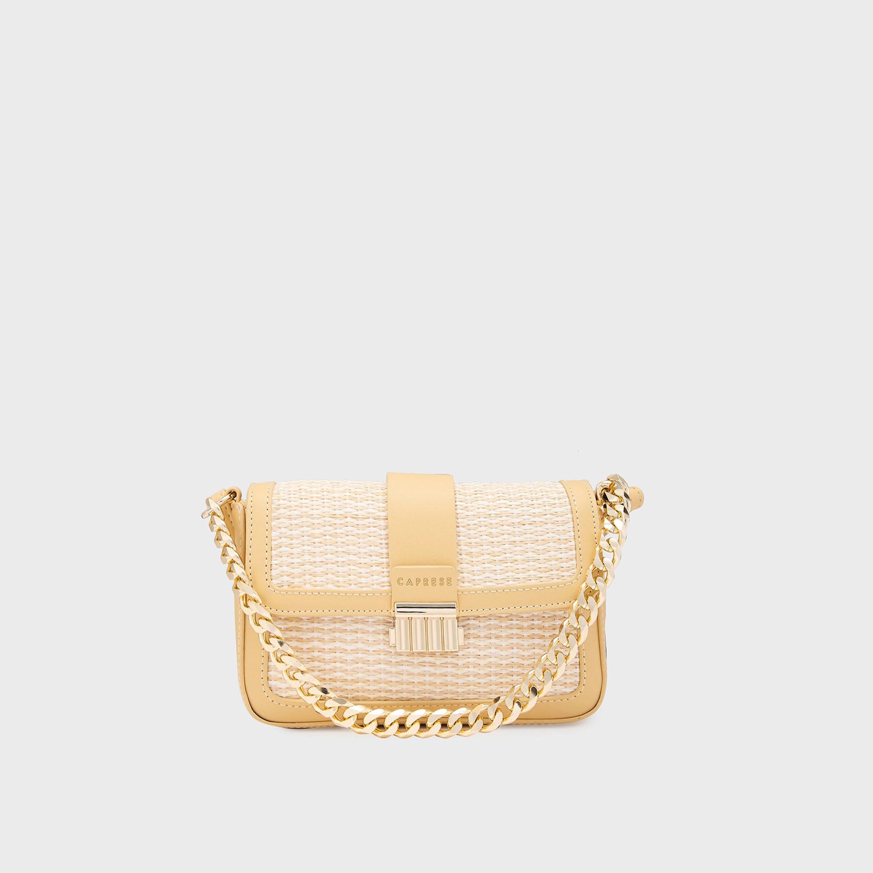 Caprese Textured Crossbody Bag with Flap Closure and Adjustable Strap | 21.5 x 14 x 4.5 cm-women-bagsandwallets-handbags-image-1