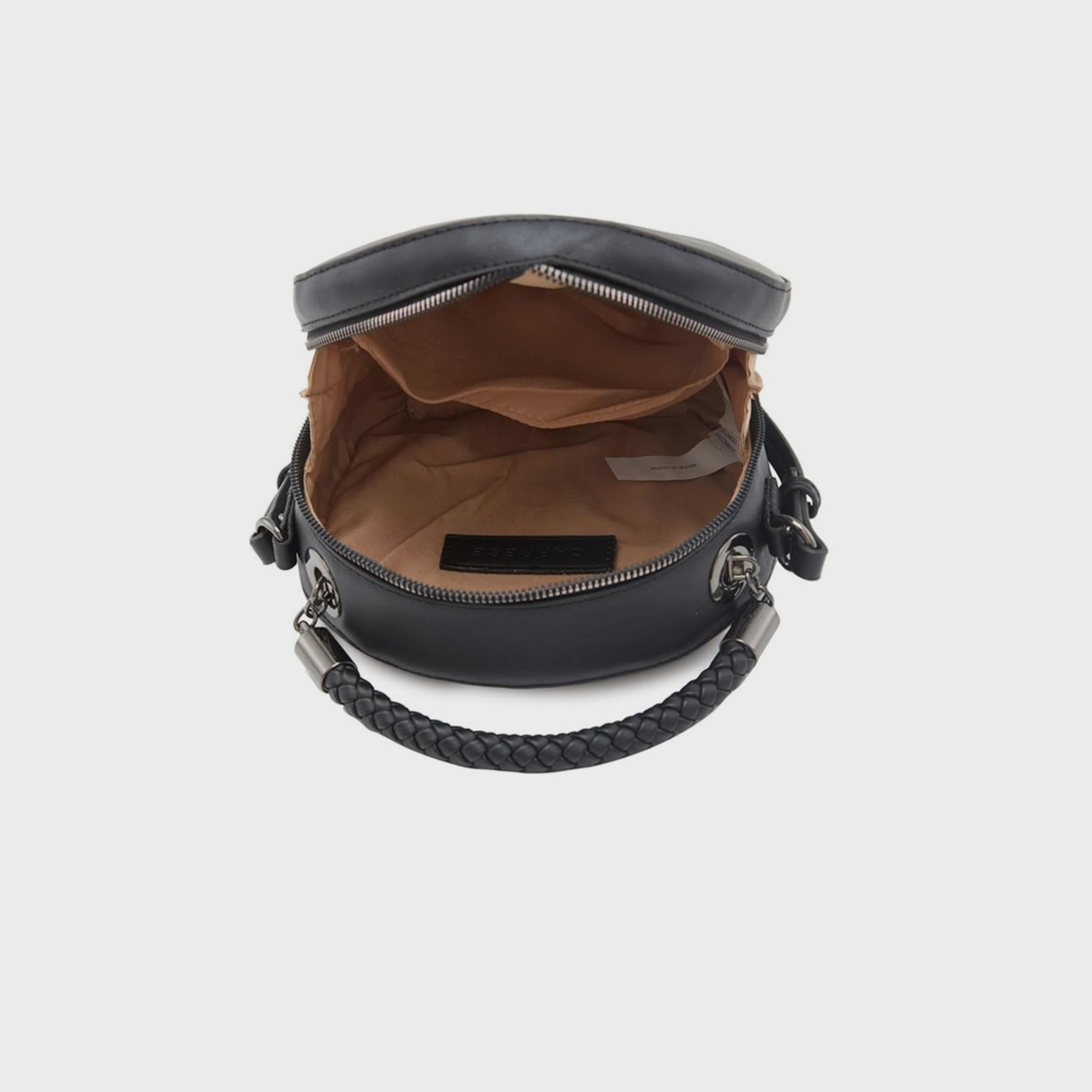 حقيبة كروس بمقبض علوي من كابريزي مع إغلاق بسحاب وحزام قابل للتعديل | 20 × 19 × 6 سم-women-bagsandwallets-handbags-image-7