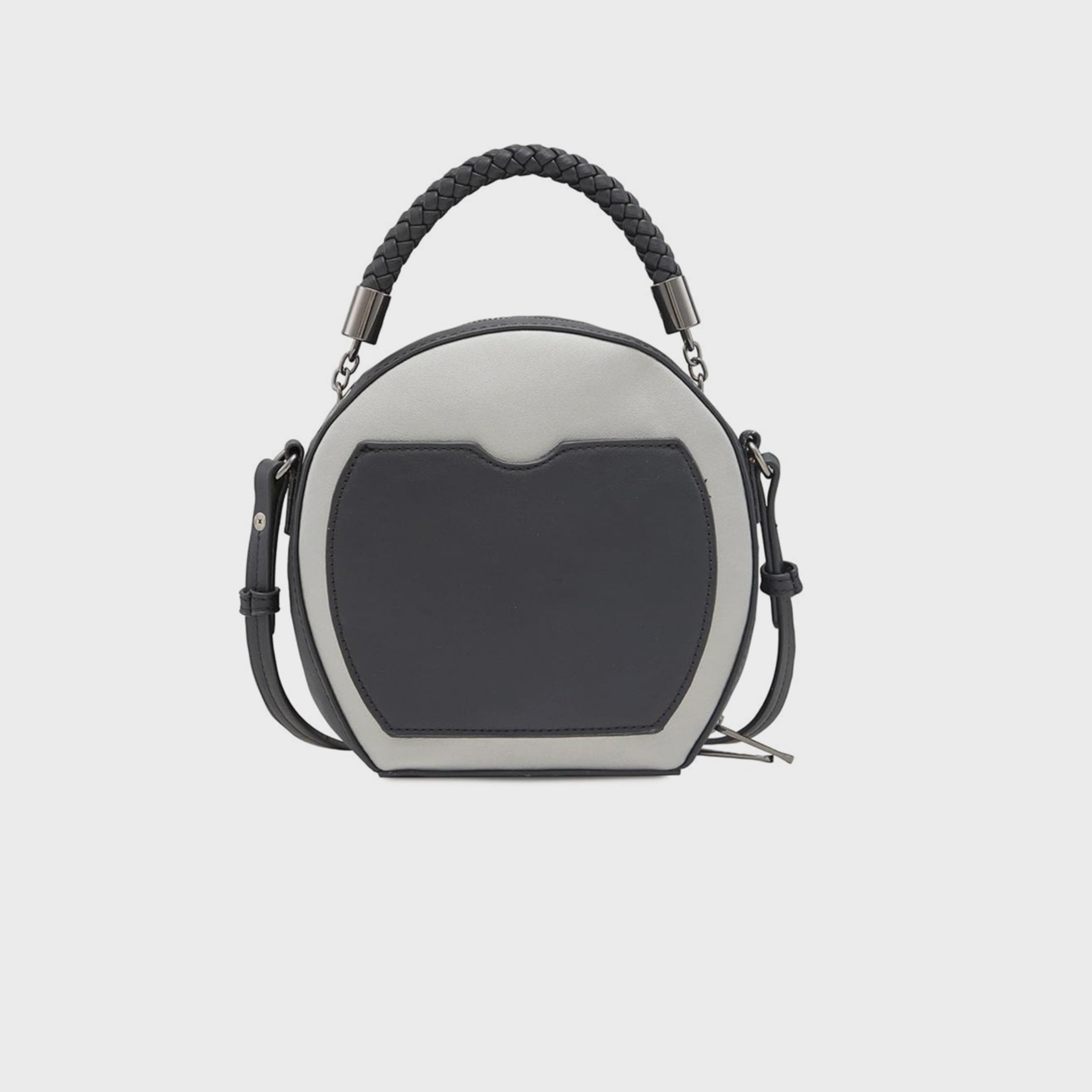 حقيبة كروس بمقبض علوي من كابريزي مع إغلاق بسحاب وحزام قابل للتعديل | 20 × 19 × 6 سم-women-bagsandwallets-handbags-image-8
