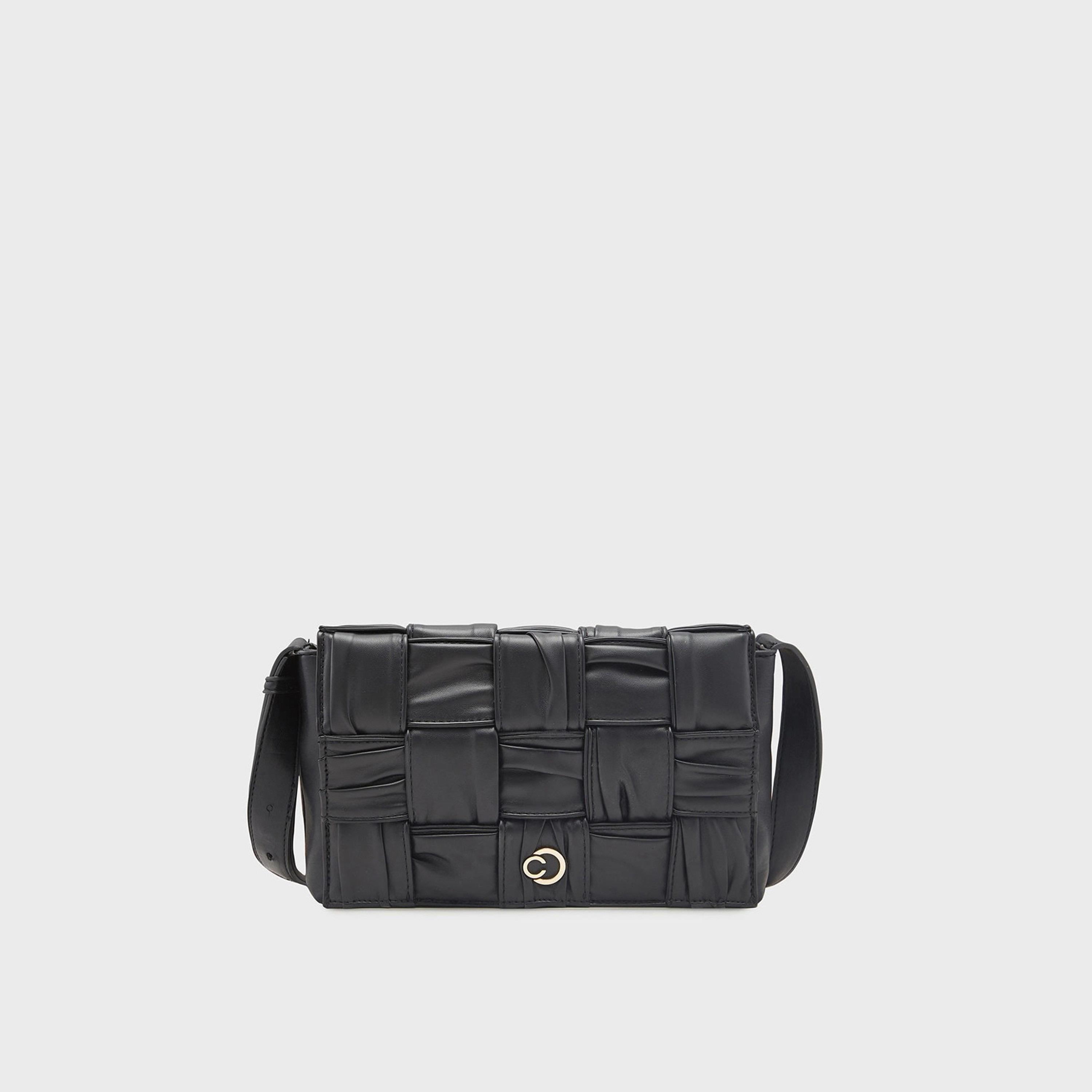 Caprese Textured Sling Bag with Flap Closure and Adjustable Strap | 27 x 15 x 6 cm-women-bagsandwallets-handbags-image-1