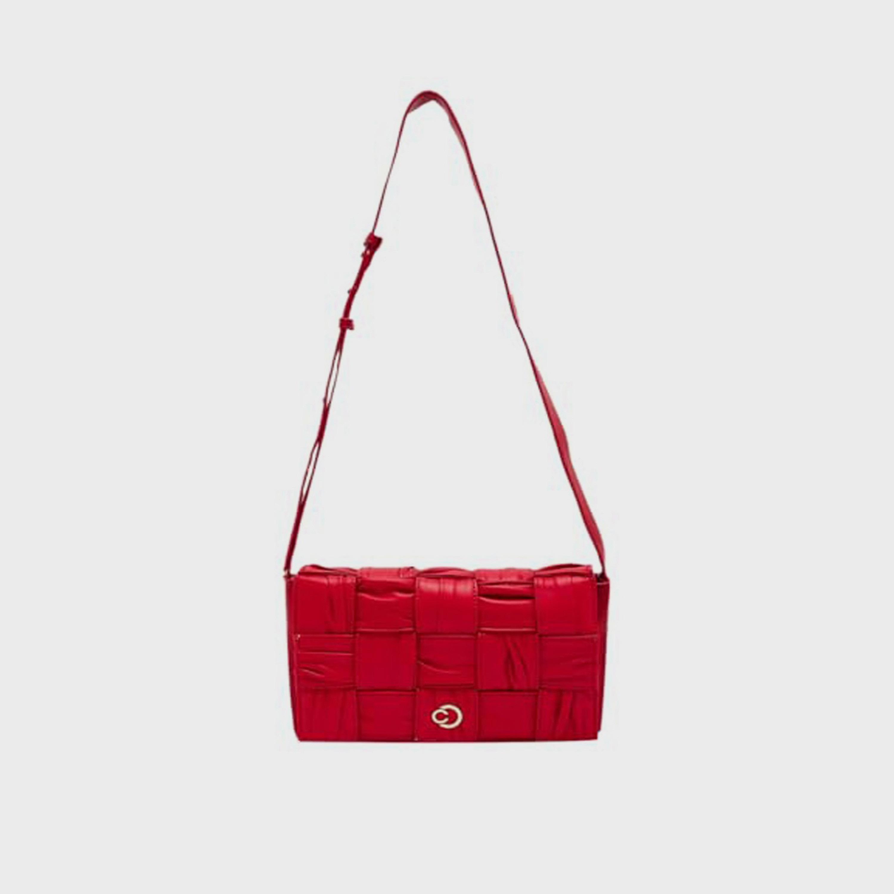 Caprese Textured Sling Bag with Flap Closure and Adjustable Strap | 27 x 16 x 6 cm-women-bagsandwallets-handbags-image-1