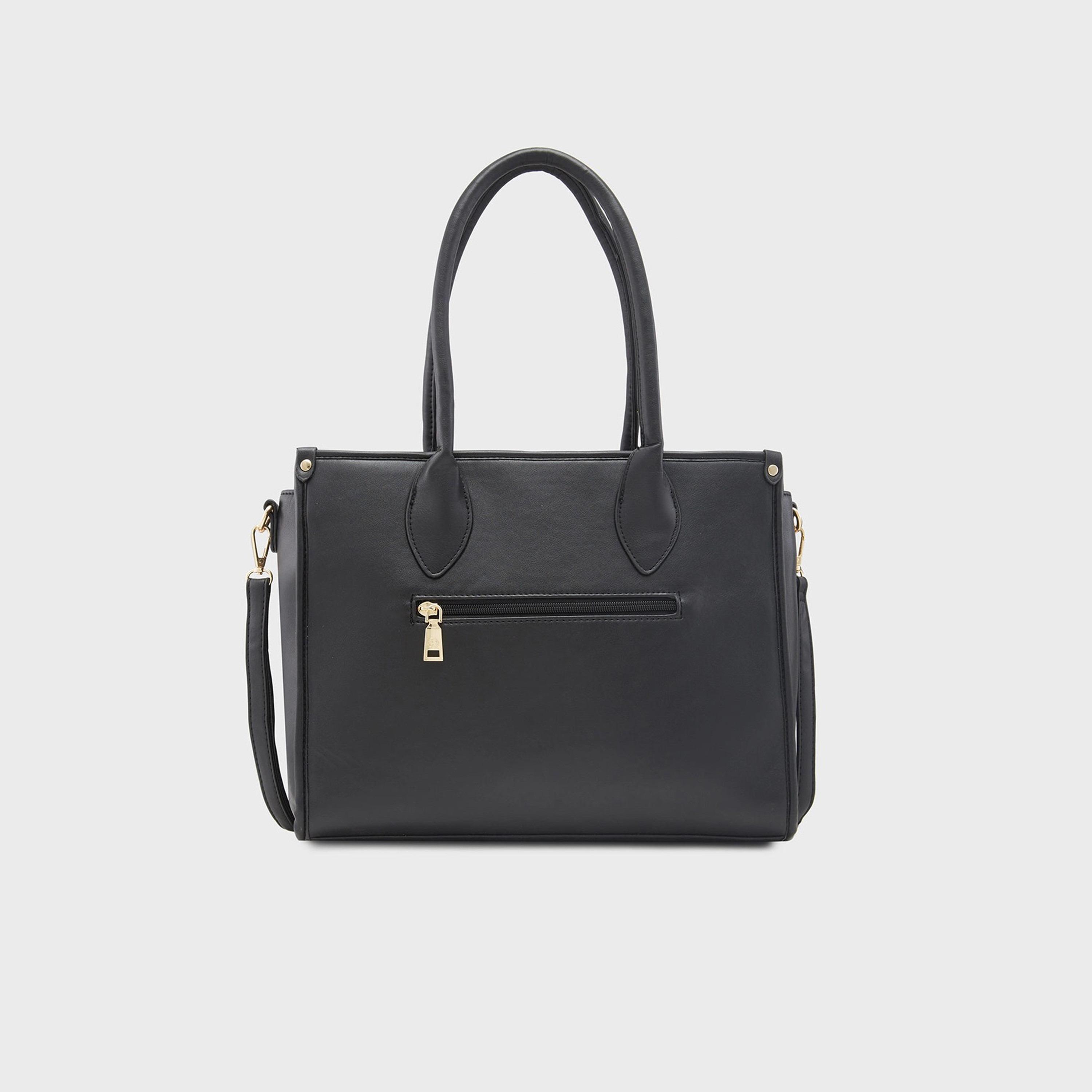 حقيبة كتف بمقبض مزدوج من Caprese مع إغلاق بسحاب وحزام قابل للفصل | 32 × 25 × 11 سم-women-bagsandwallets-handbags-image-7