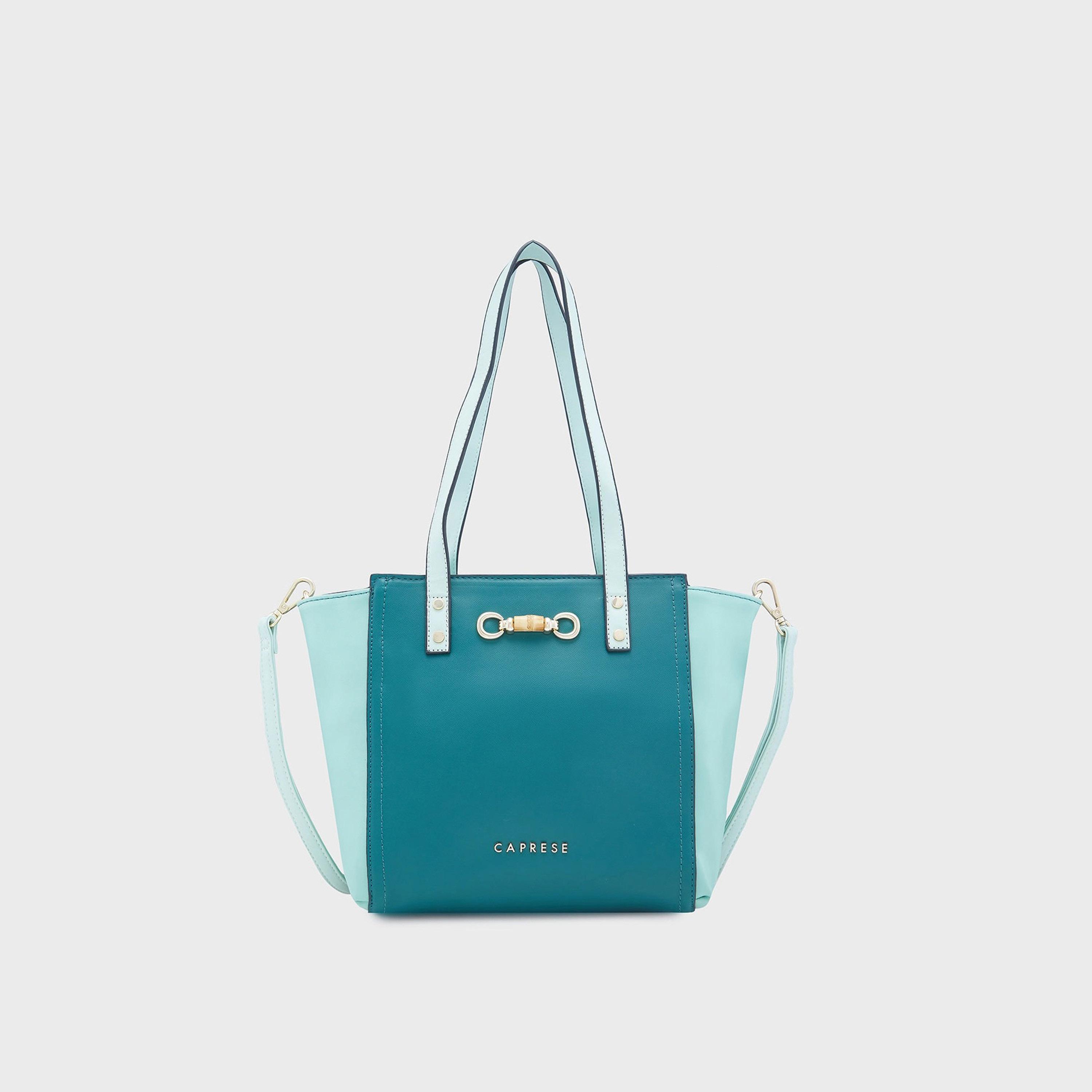 Caprese Double-Handle Satchel Bag with Zipper Closure and Detachable Strap | 22 x 6 x 15 cm-women-bagsandwallets-handbags-image-1