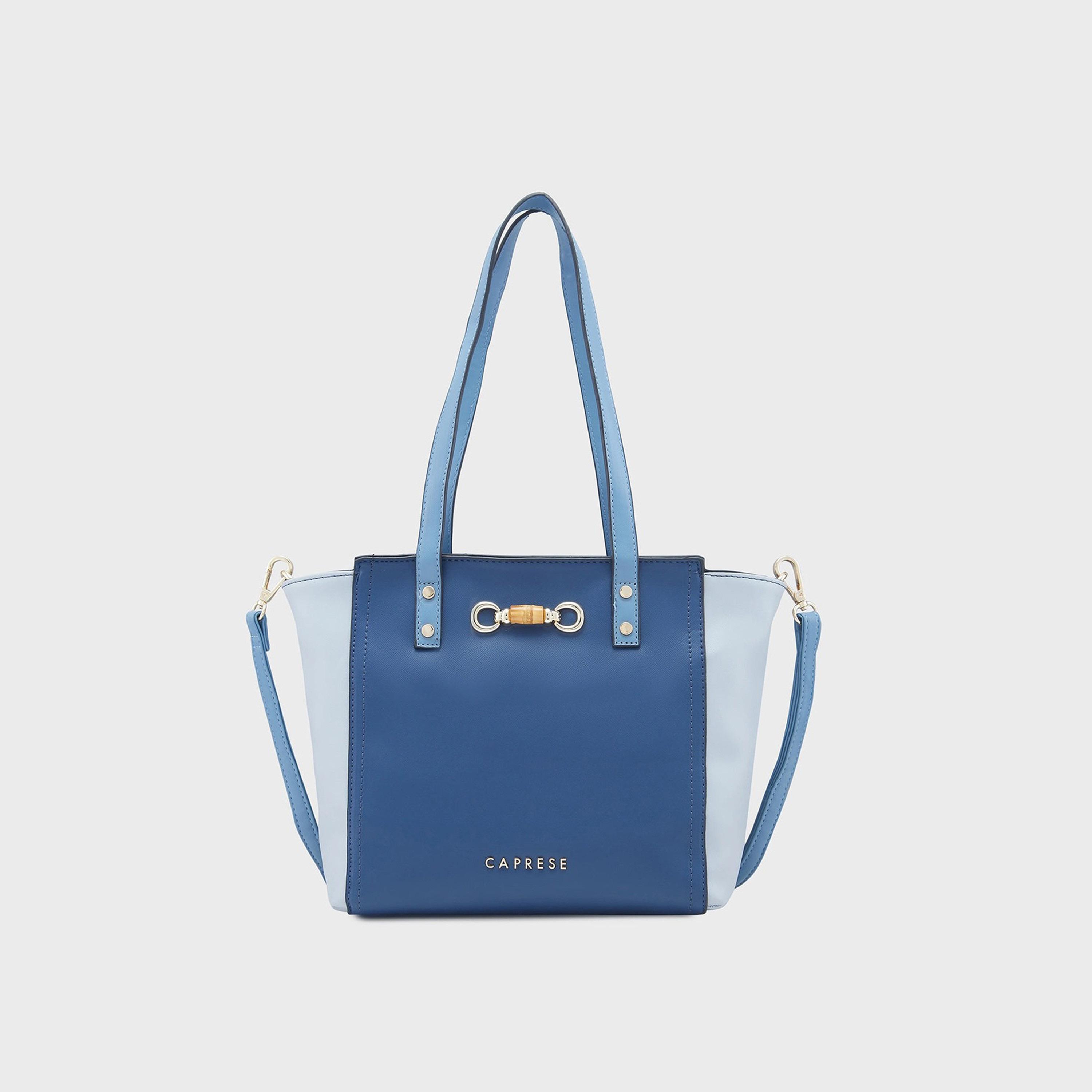 Caprese Double-Handle Satchel Bag with Zipper Closure and Detachable Strap | 34 x 25 x 13 cm-women-bagsandwallets-handbags-image-1