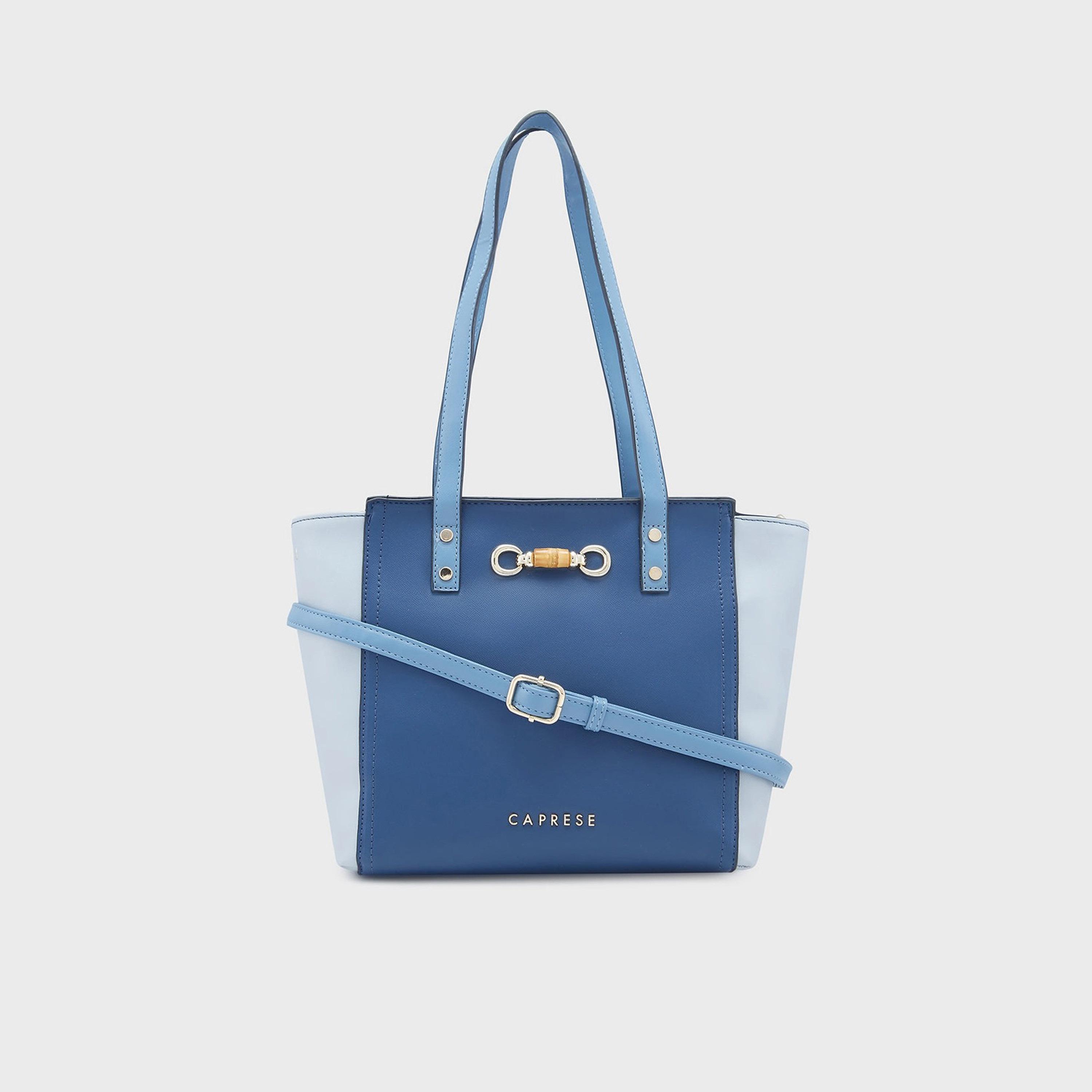 Caprese Double-Handle Satchel Bag with Zipper Closure and Detachable Strap | 34 x 25 x 13 cm-women-bagsandwallets-handbags-image-7