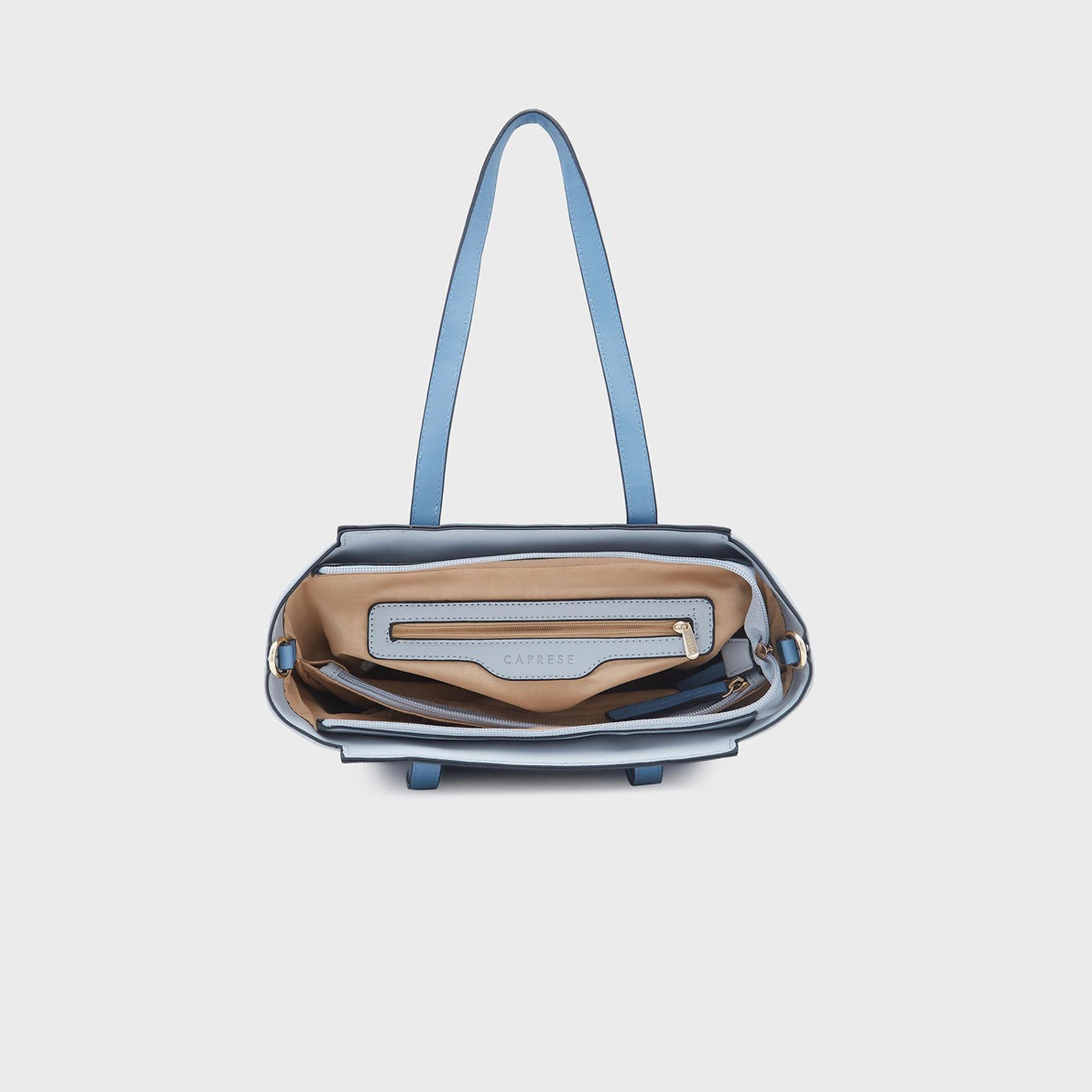 Caprese Double-Handle Satchel Bag with Zipper Closure and Detachable Strap | 34 x 25 x 13 cm-women-bagsandwallets-handbags-image-8