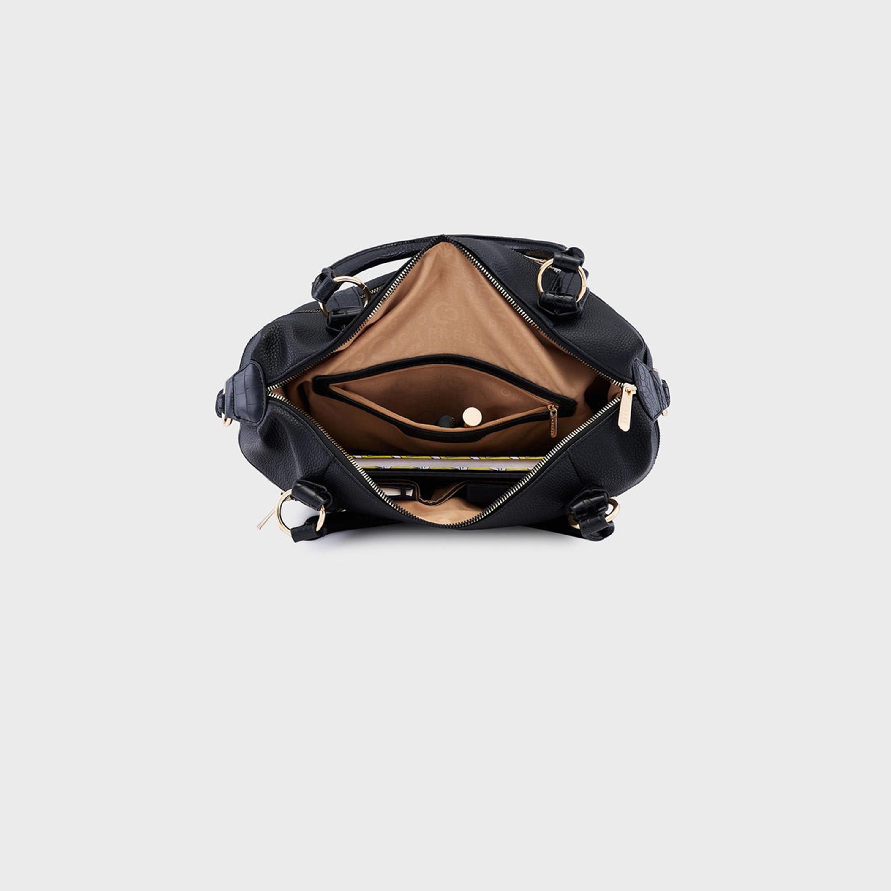 حقيبة حقيبة بمقبض مزدوج من Caprese مع إغلاق بسحاب وحزام قابل للفصل | 22 × 6 × 15 سم-women-bagsandwallets-handbags-image-6