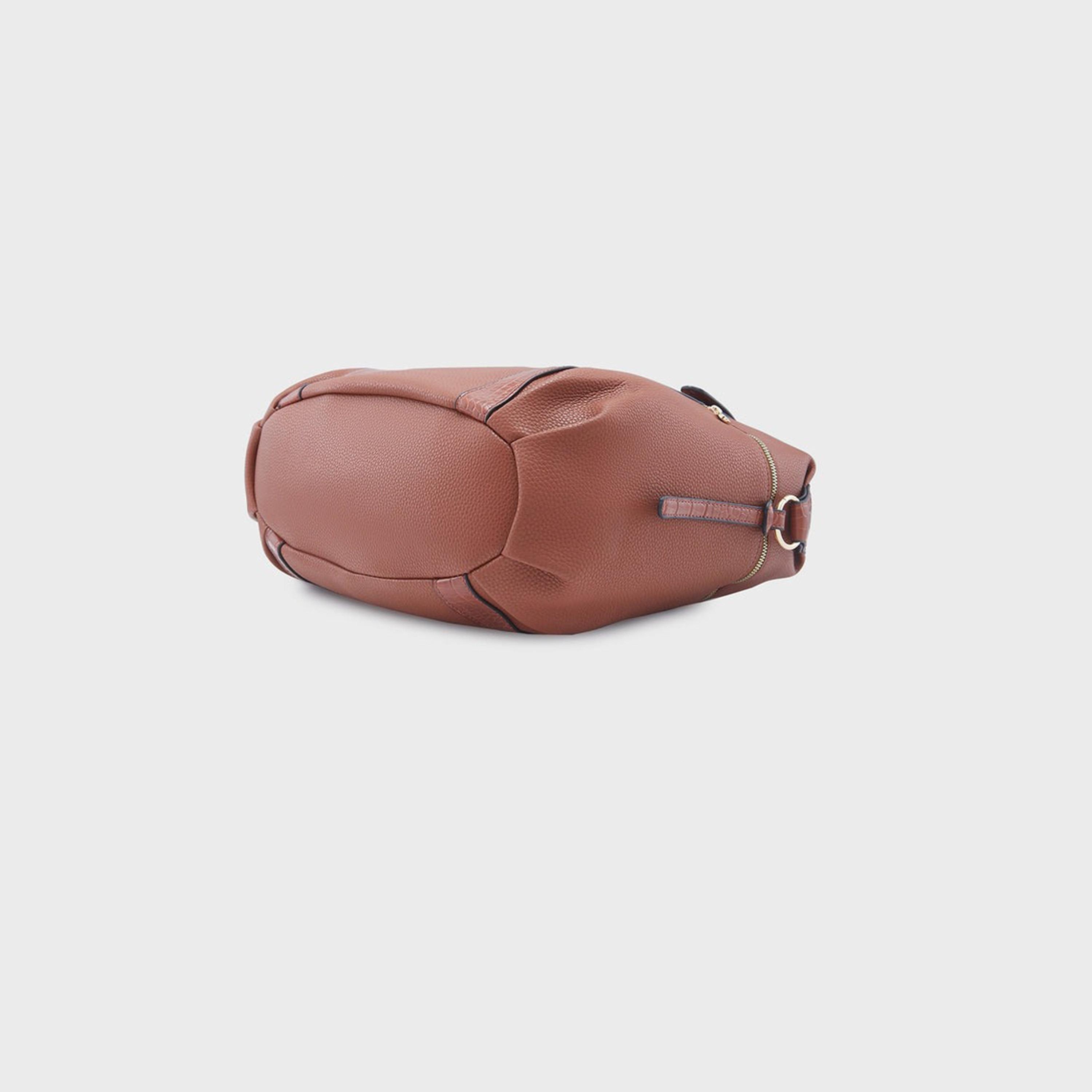 حقيبة حقيبة بمقبض مزدوج من Caprese مع إغلاق بسحاب وحزام قابل للفصل | 22 × 6 × 15 سم-women-bagsandwallets-handbags-image-7