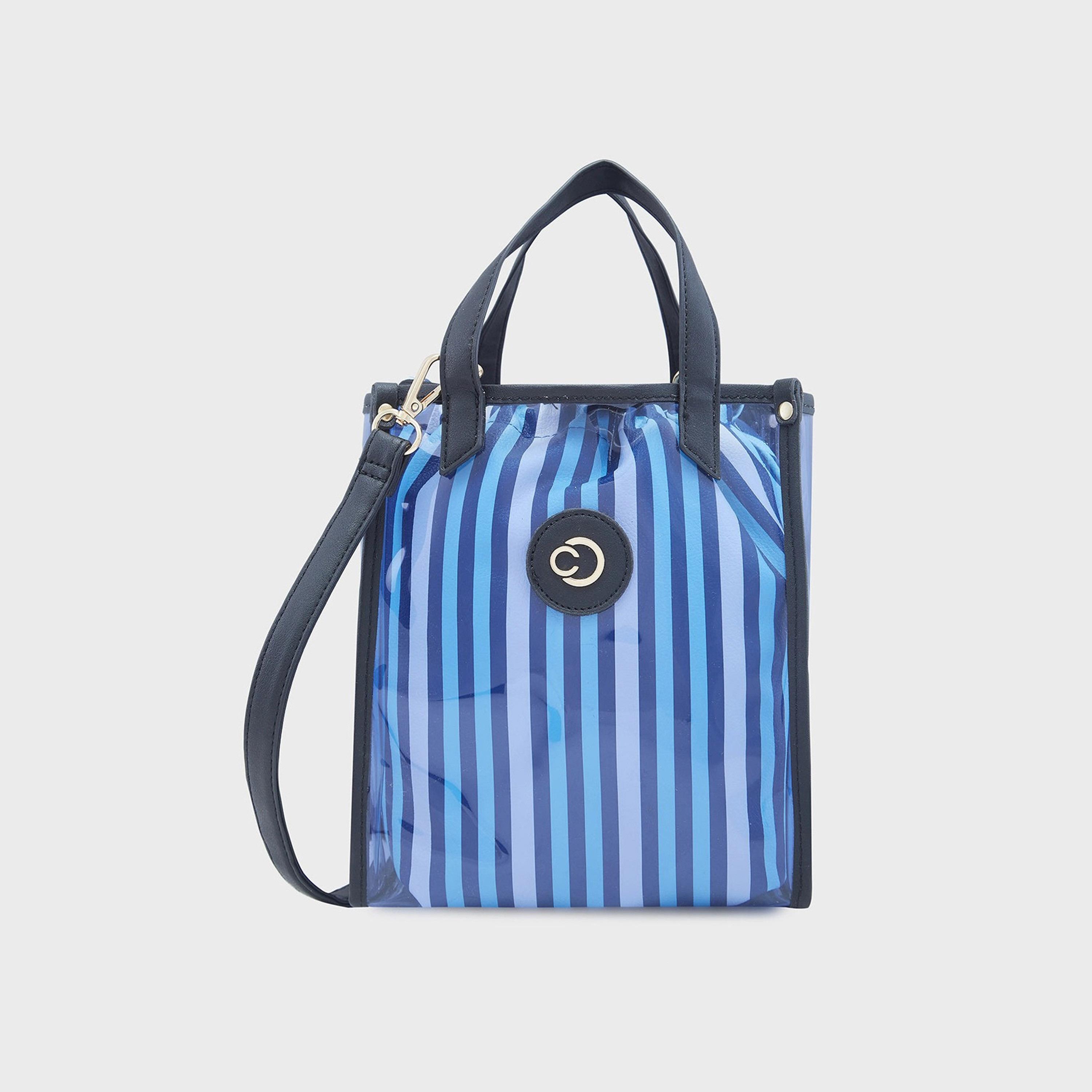 Caprese Textured Double-Handle Satchel Bag with Magnetic Closure and Detachable Strap | 30 x 26 x 17 cm-women-bagsandwallets-handbags-image-1