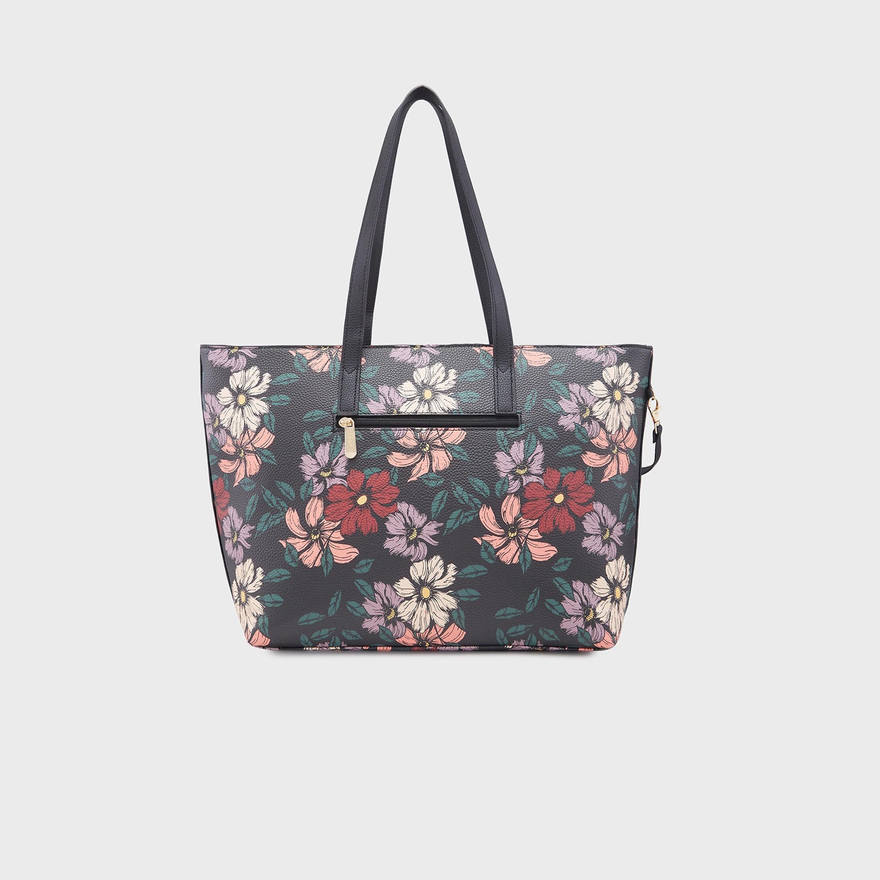 Caprese Printed Double-Handle Shoulder Bag with Zipper Closure | 36 x 31 x 13 cm-women-bagsandwallets-handbags-image-6