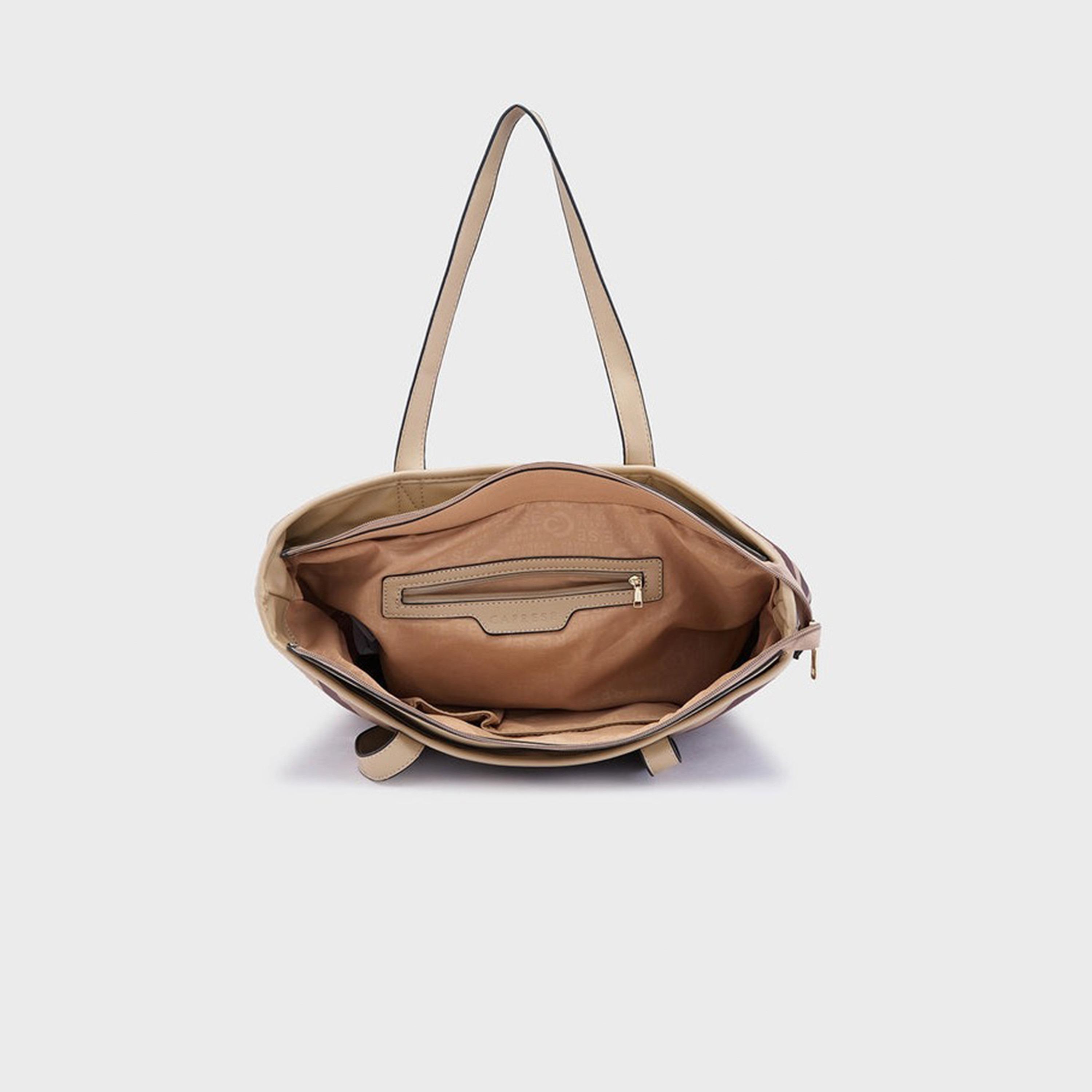 Caprese Animal Print Double-Handle Shoulder Bag with Zipper Closure | 47 x 29 x 13 cm-women-bagsandwallets-handbags-image-6