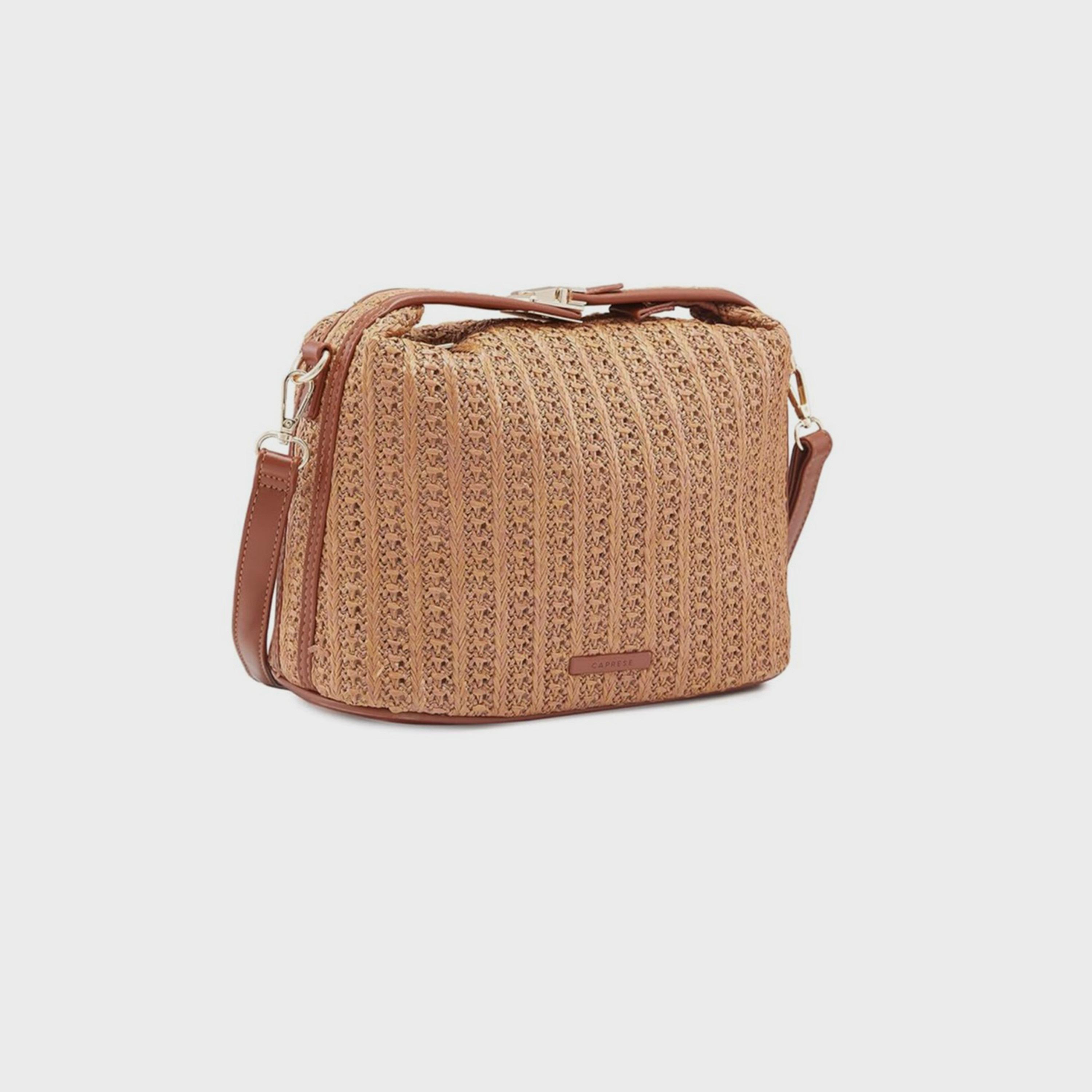 حقيبة كروس كبريزي بسحاب للإغلاق وحزام قابل للإزالة | 29 × 23 × 13 سم-women-bagsandwallets-handbags-image-4