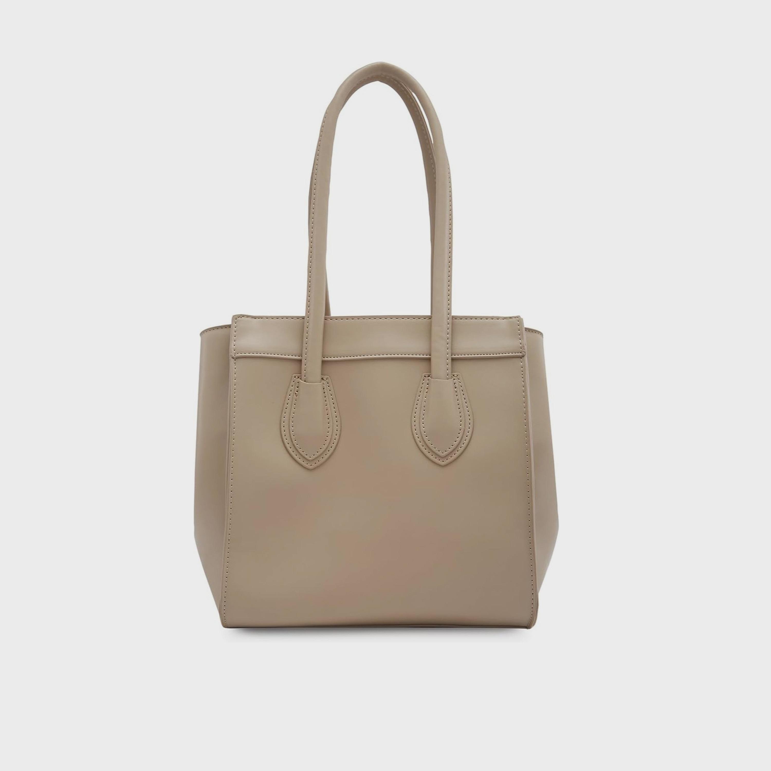 Caprese Textured Double-Handle Shoulder Bag with Zipper Closure | 37 x 22 x 15 cm-women-bagsandwallets-handbags-image-4