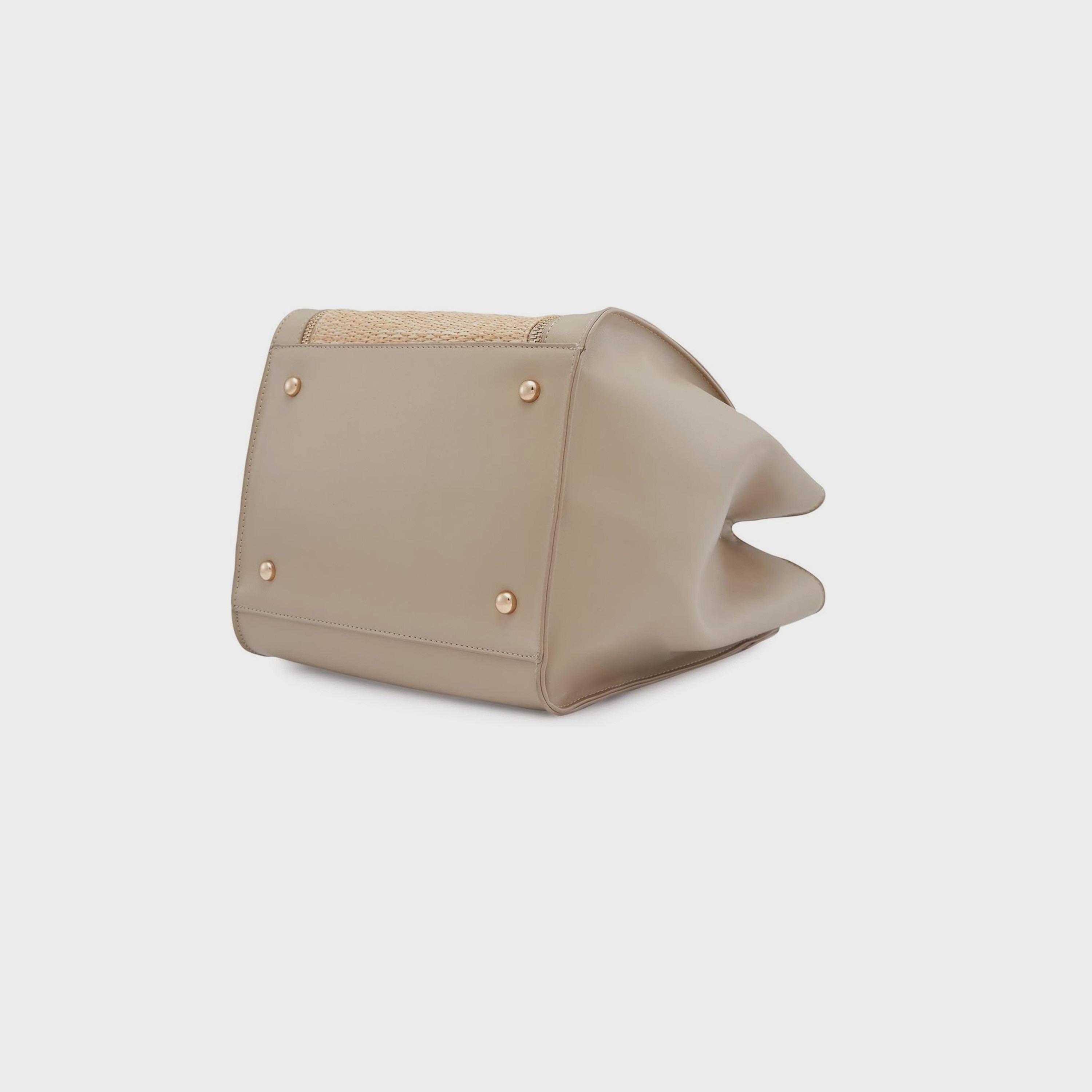 Caprese Textured Double-Handle Shoulder Bag with Zipper Closure | 37 x 22 x 15 cm-women-bagsandwallets-handbags-image-6