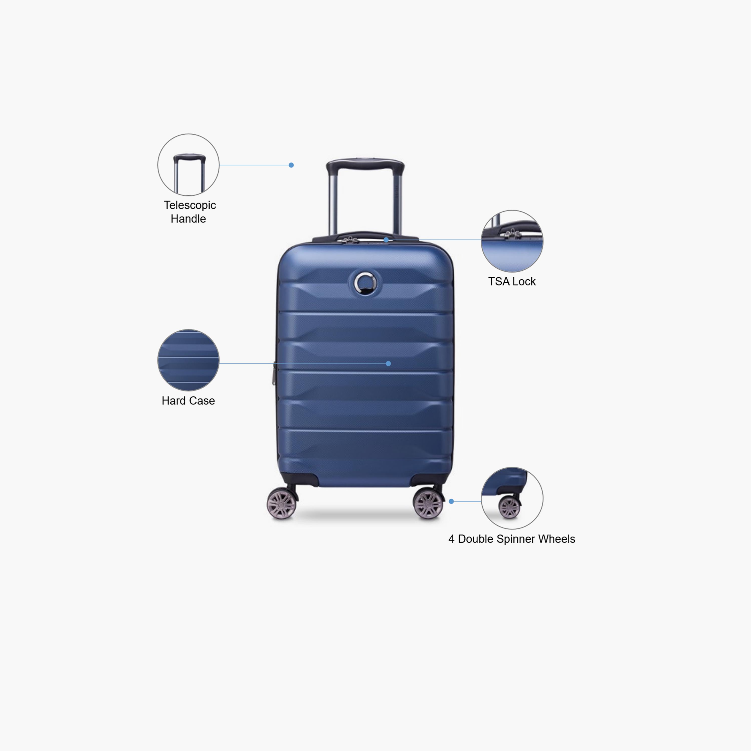 Delsey Paris Air Armour 68 CM Medium Checkin Polycarbonate with ABS Hard Sided 4-Wheeler Spinner Trolley Bag with TSA Lock-travel-luggagesandbags-luggage-image-3
