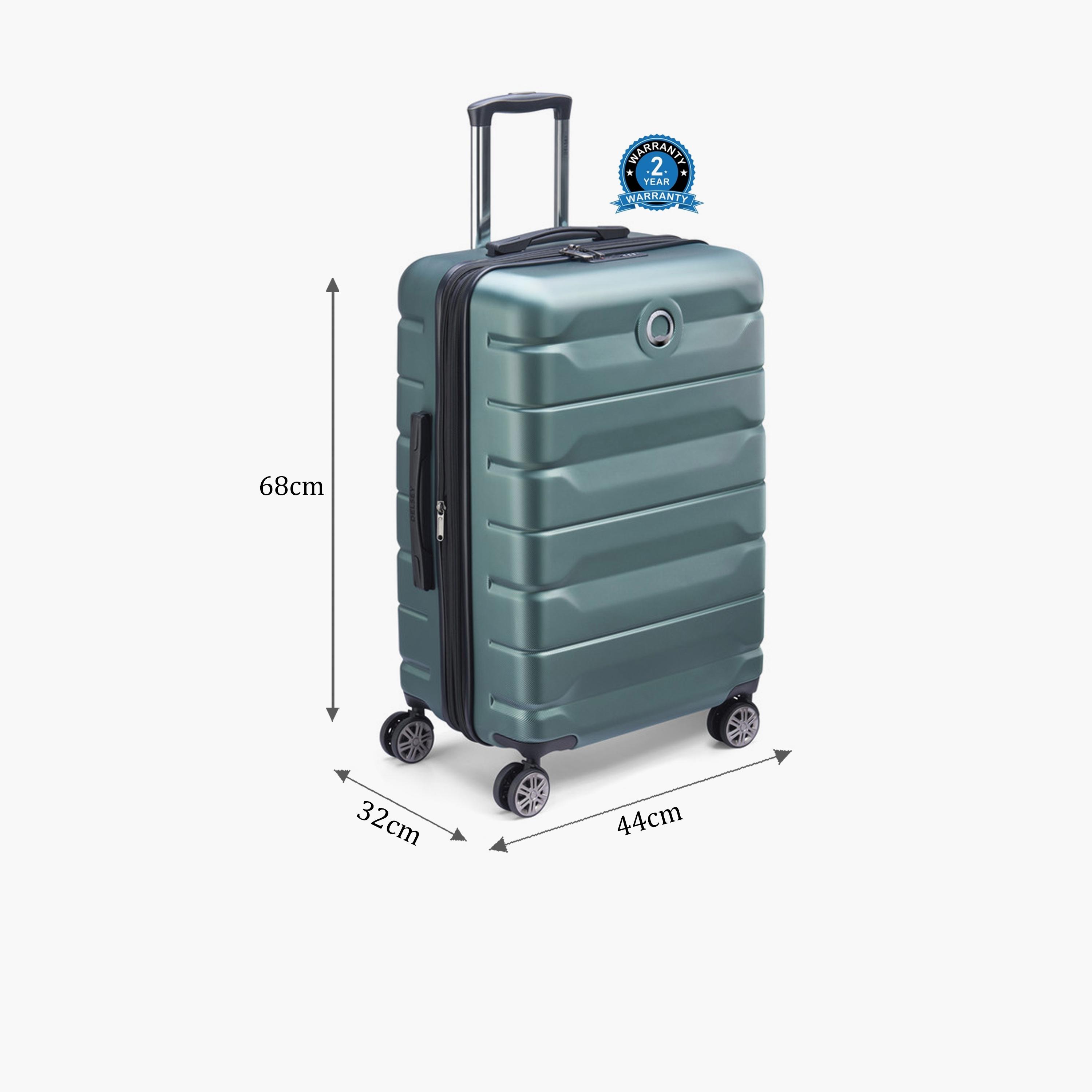 Delsey Paris Air Armour 68 CM Medium Checkin Polycarbonate with ABS Hard Sided 4-Wheeler Spinner Trolley Bag with TSA Lock-travel-luggagesandbags-luggage-image-2