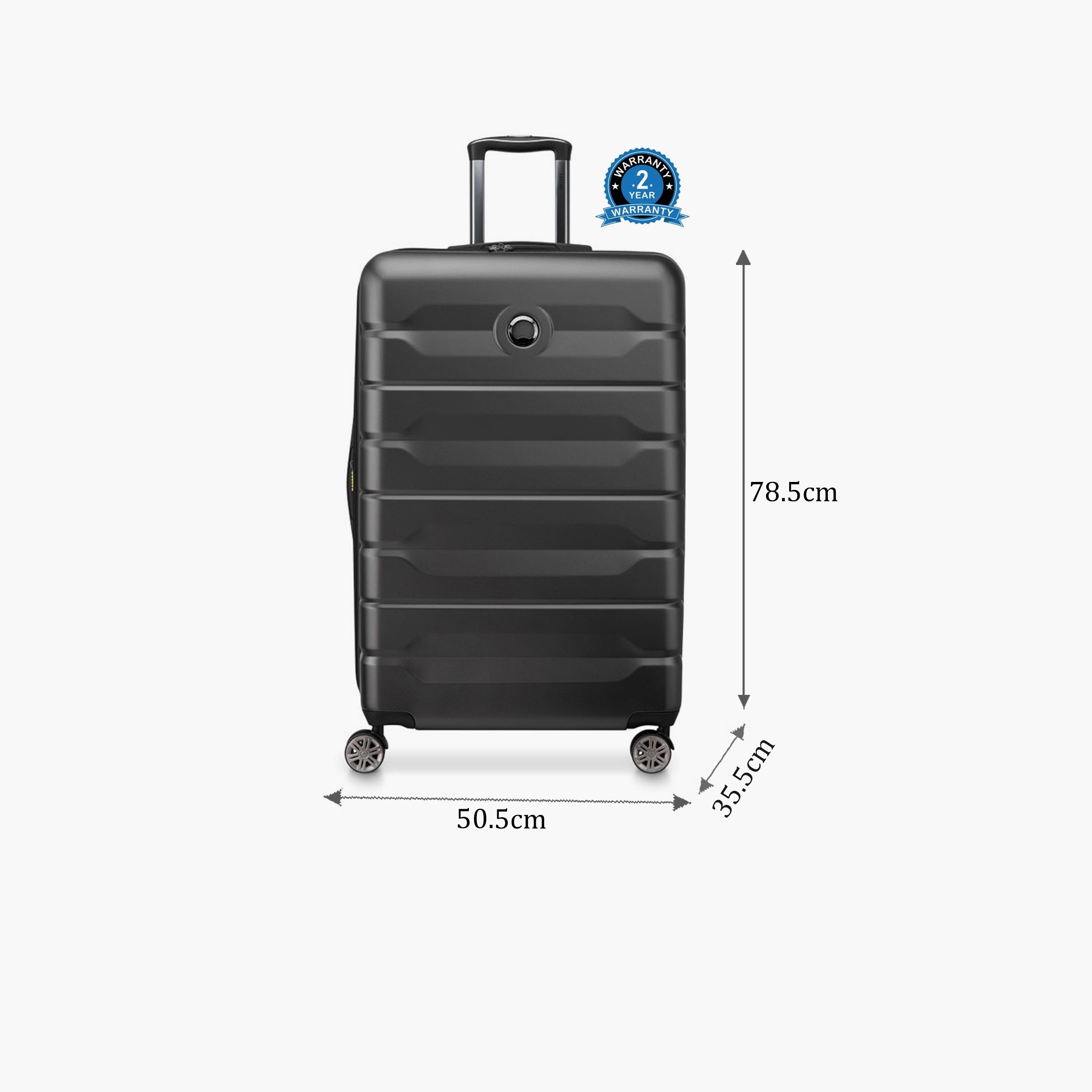 Delsey Paris Air Armour 78.5 CM Large Checkin Polycarbonate with ABS Hard Sided 4-Wheeler Spinner Trolley Bag with TSA Lock-travel-luggagesandbags-luggage-image-2