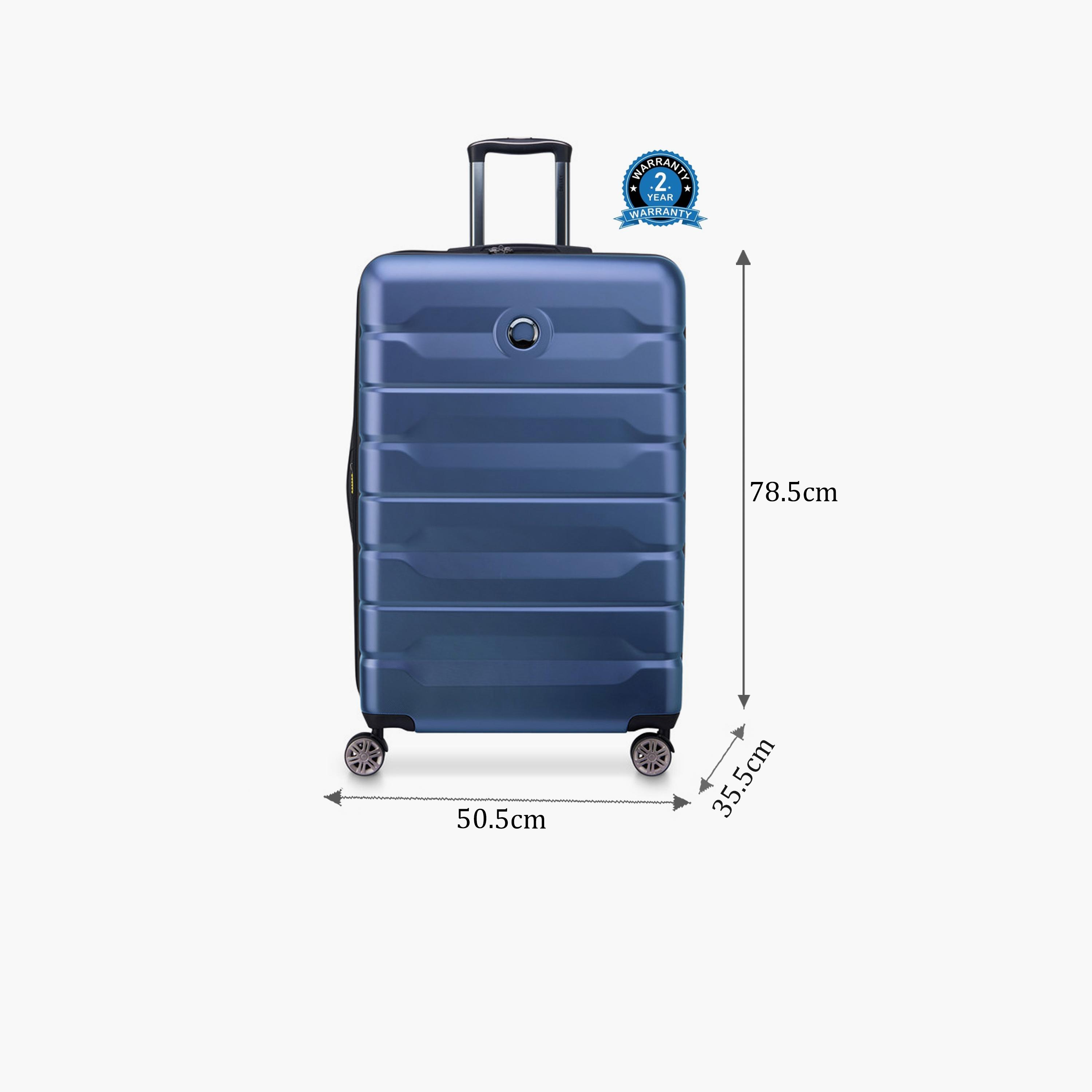 Delsey Paris Air Armour 78.5 CM Large Checkin Polycarbonate with ABS Hard Sided 4-Wheeler Spinner Trolley Bag with TSA Lock-travel-luggagesandbags-luggage-image-2