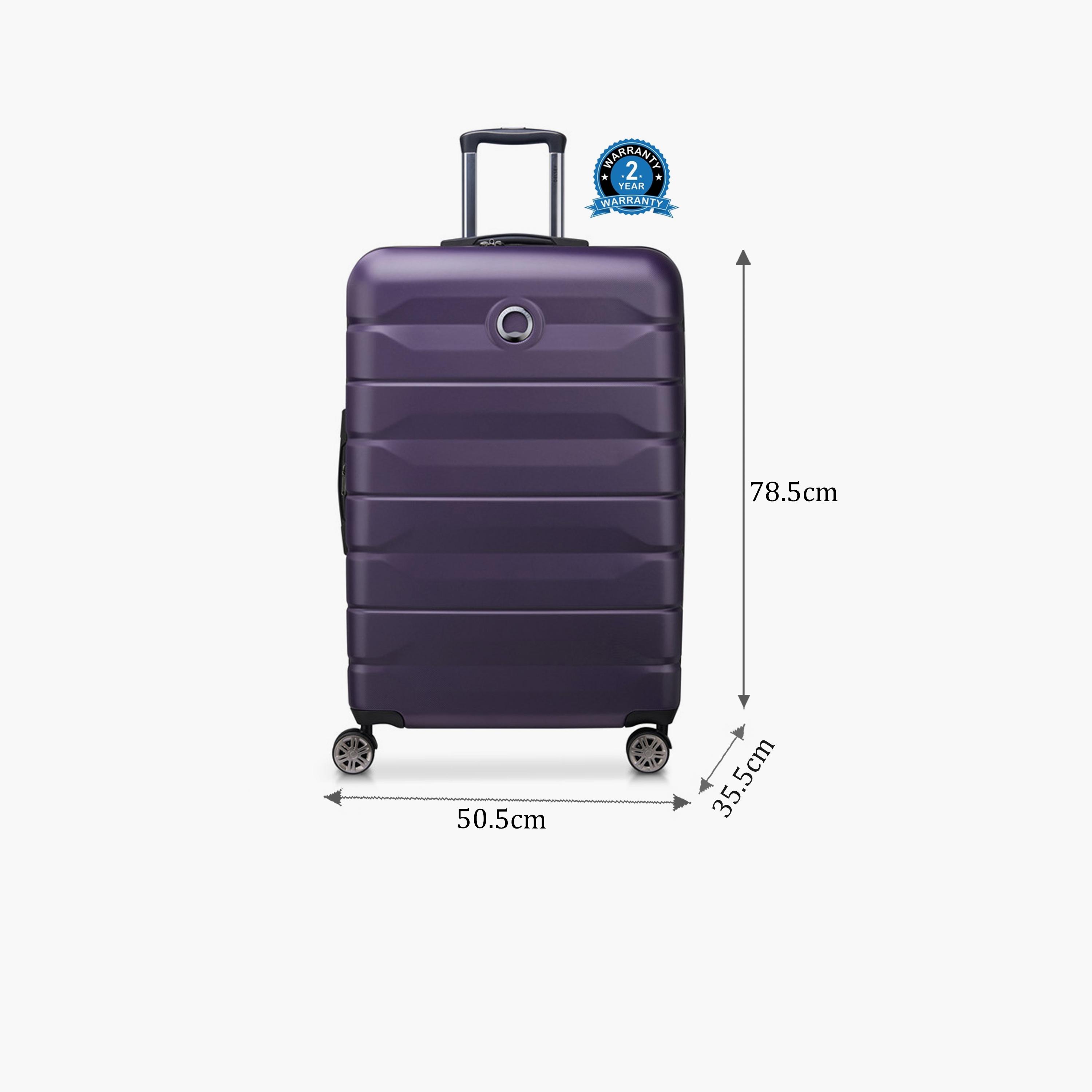 Delsey Paris Air Armour 78.5 CM Large Checkin Polycarbonate with ABS Hard Sided 4-Wheeler Spinner Trolley Bag with TSA Lock-travel-luggagesandbags-luggage-image-2