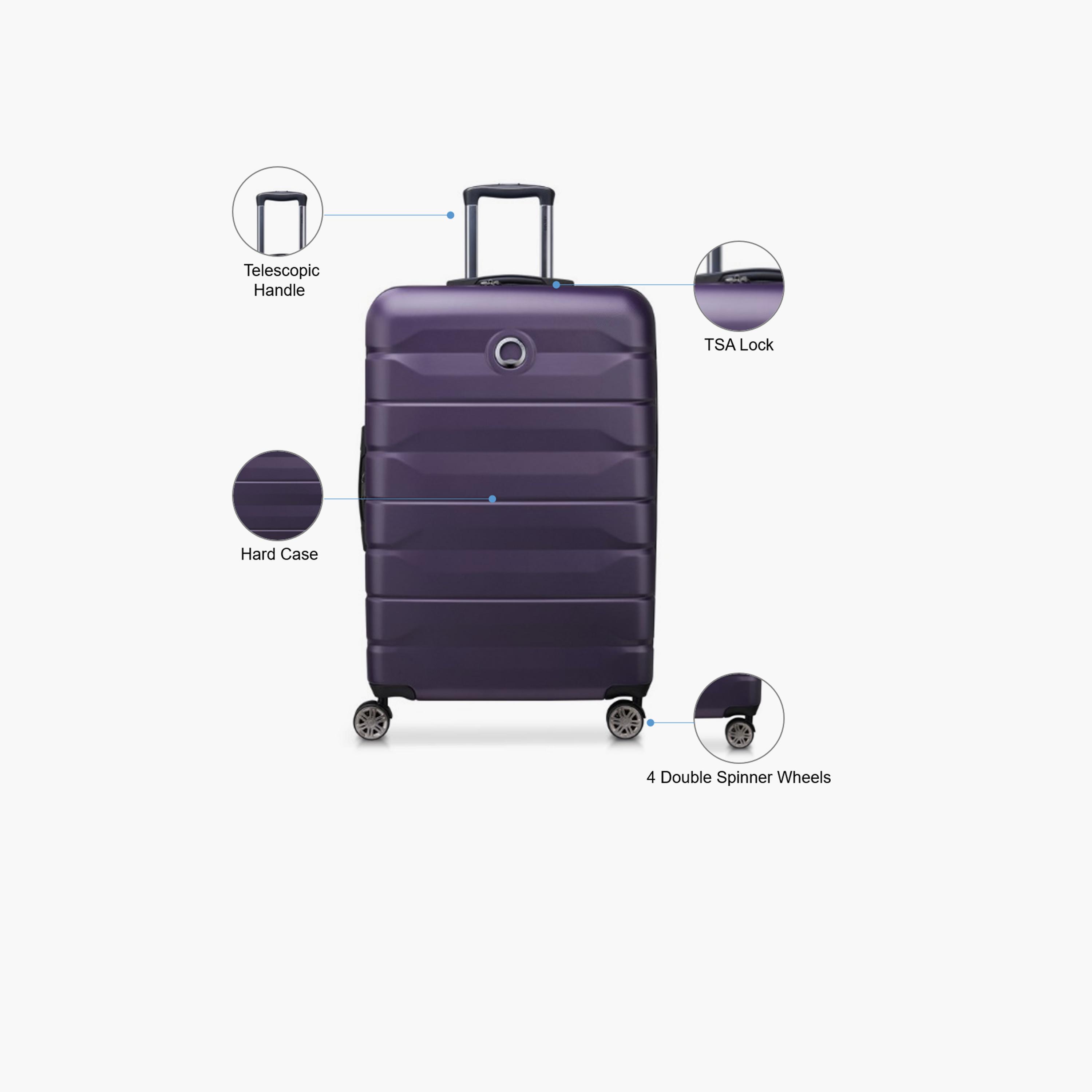 Delsey Paris Air Armour 78.5 CM Large Checkin Polycarbonate with ABS Hard Sided 4-Wheeler Spinner Trolley Bag with TSA Lock-travel-luggagesandbags-luggage-image-3