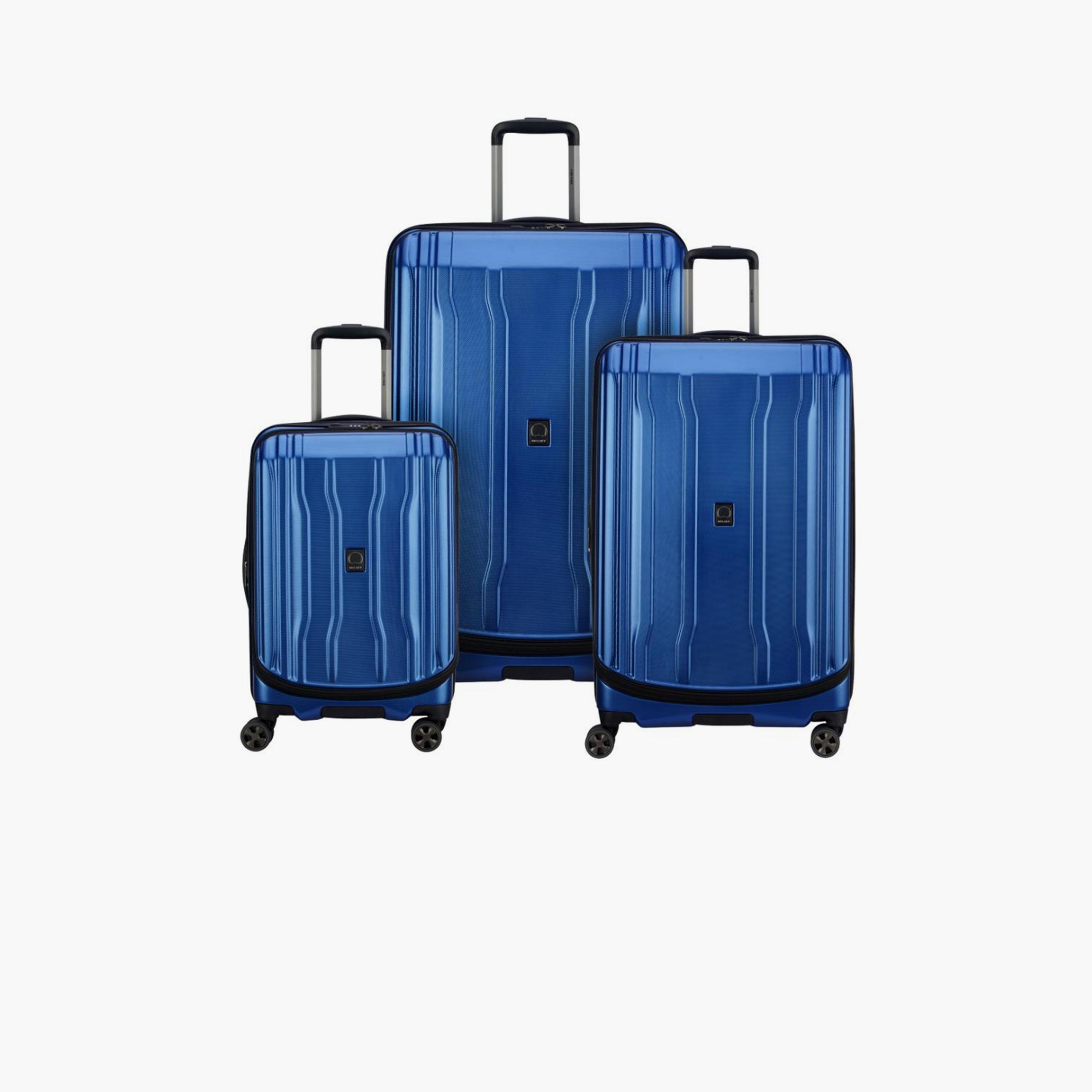 Delsey Paris Cruise 2.0 Set of 3 Polycarbonate with ABS Hard Sided 4-Wheeler Spinner Trolley Bag with TSA Lock-travel-luggagesandbags-luggage-image-1