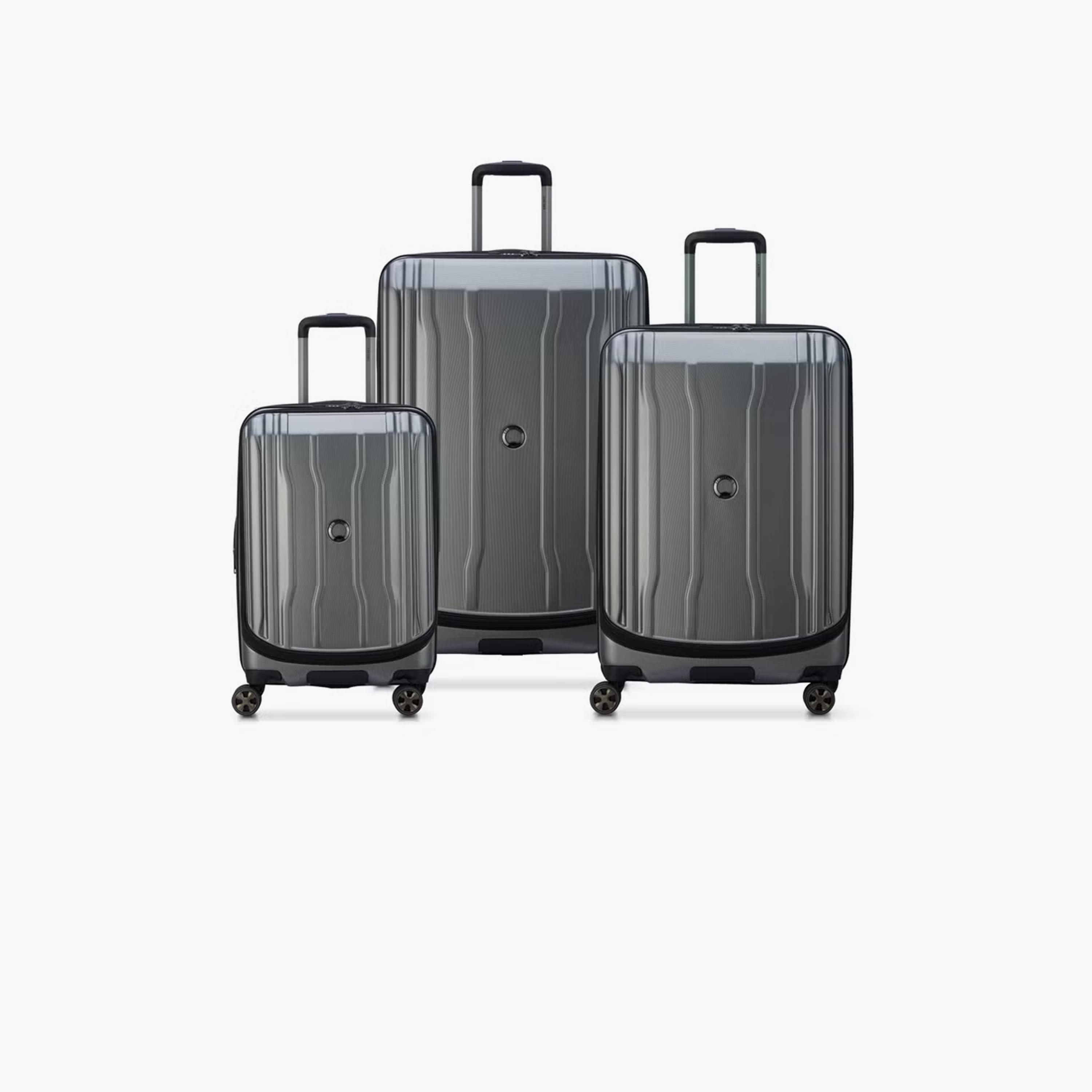 Delsey Paris Cruise 2.0 Set of 3 Polycarbonate with ABS Hard Sided 4-Wheeler Spinner Trolley Bag with TSA Lock-travel-luggagesandbags-luggage-image-1