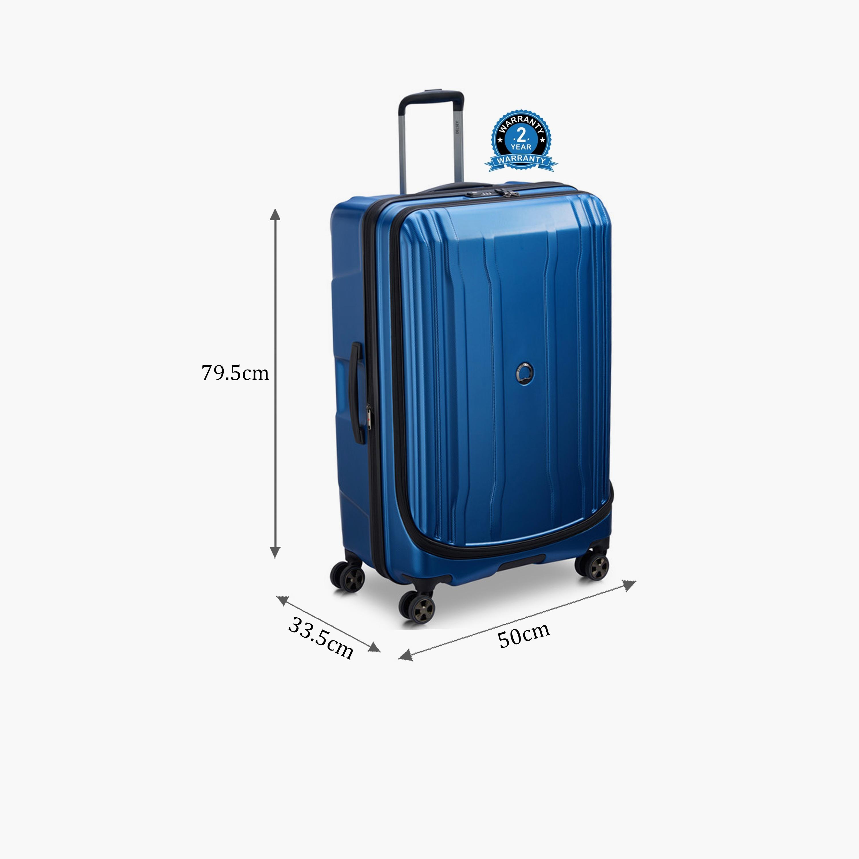 Delsey Paris Cruise 2.0 79.5 CM Large Checkin Polycarbonate with ABS Hard Sided 4-Wheeler Spinner Trolley Bag with TSA Lock-travel-luggagesandbags-luggage-image-2